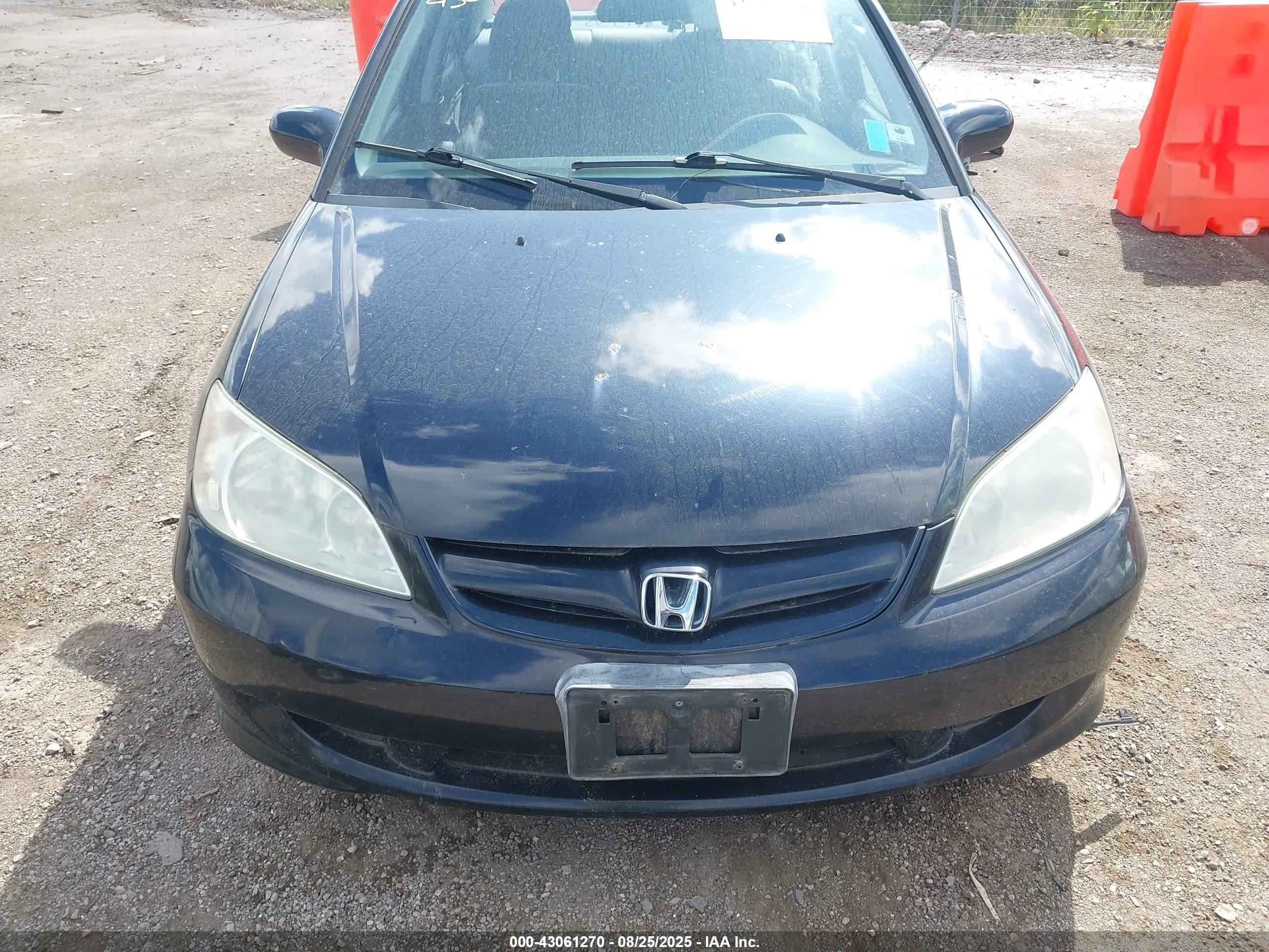 2004 Honda Civic Ex Черный vin: 2HGES26744H622006