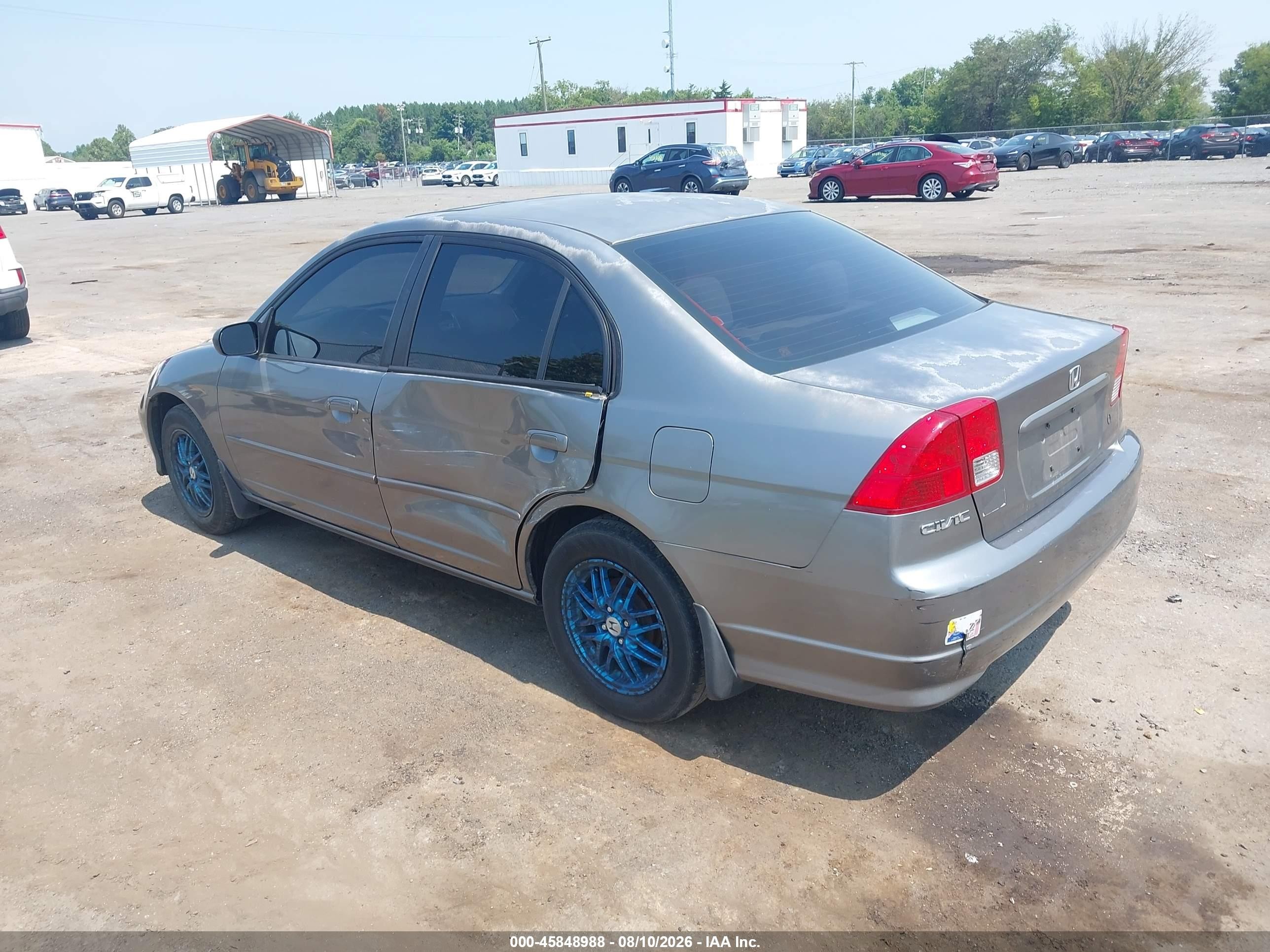 2004 Honda Civic Ex Gray vin: 2HGES26744H628100