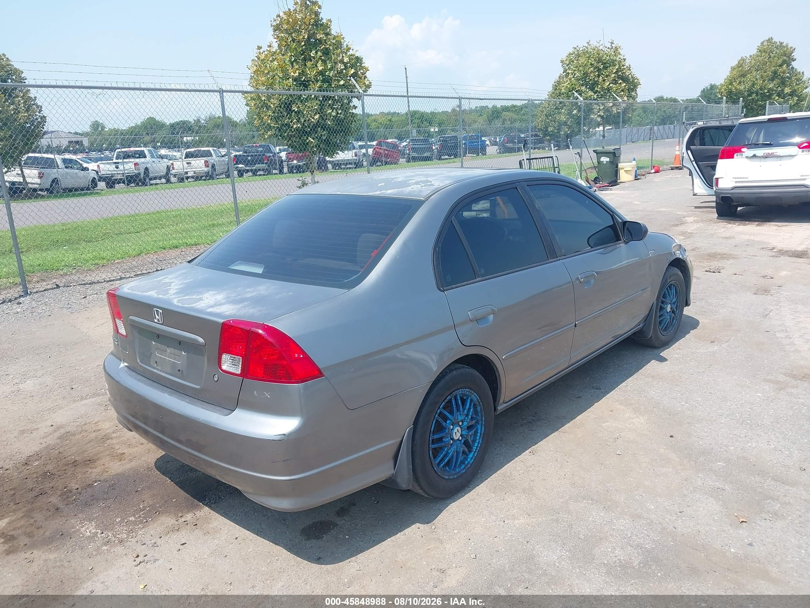 2004 Honda Civic Ex Gray vin: 2HGES26744H628100