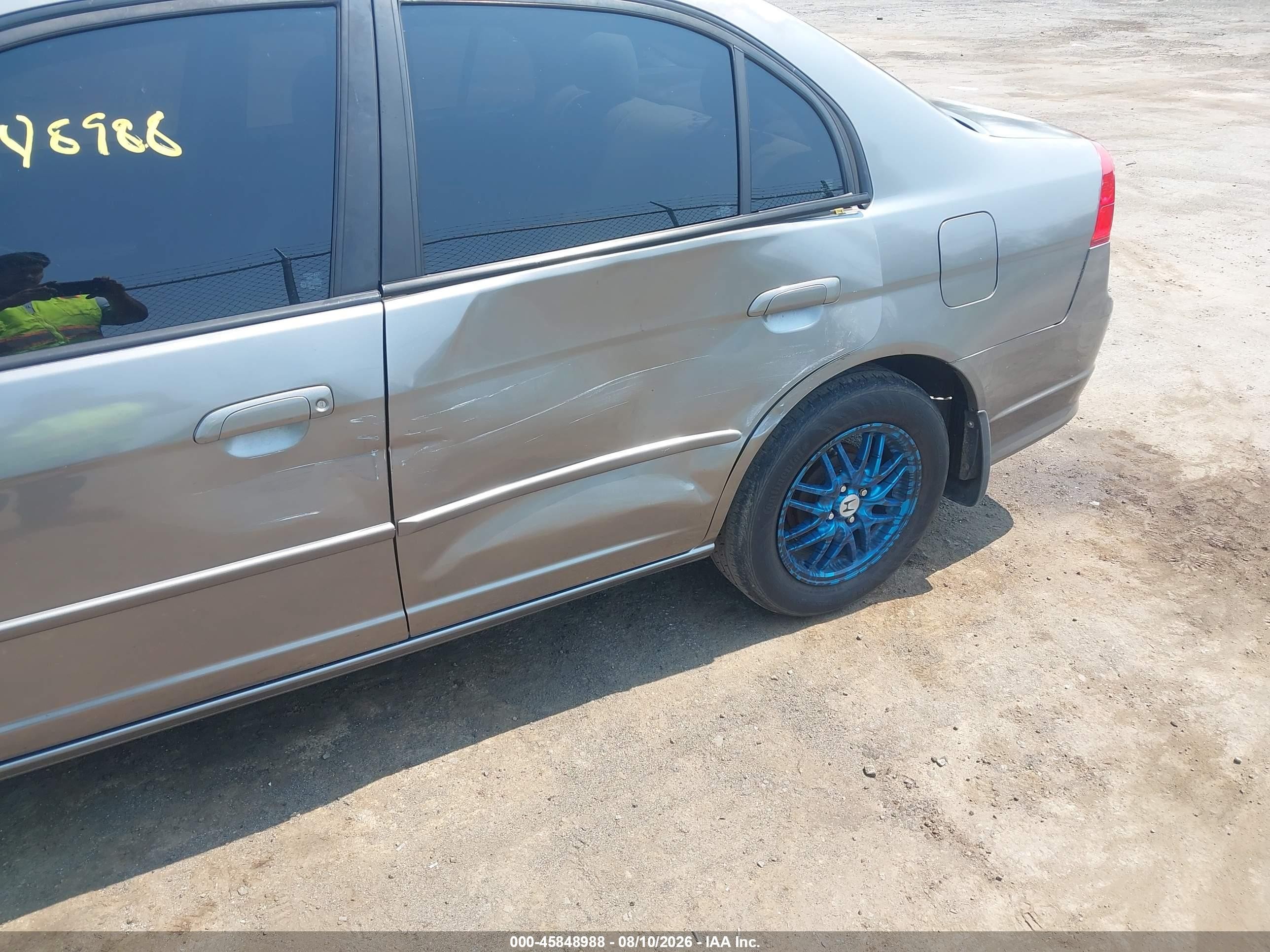 2004 Honda Civic Ex Gray vin: 2HGES26744H628100
