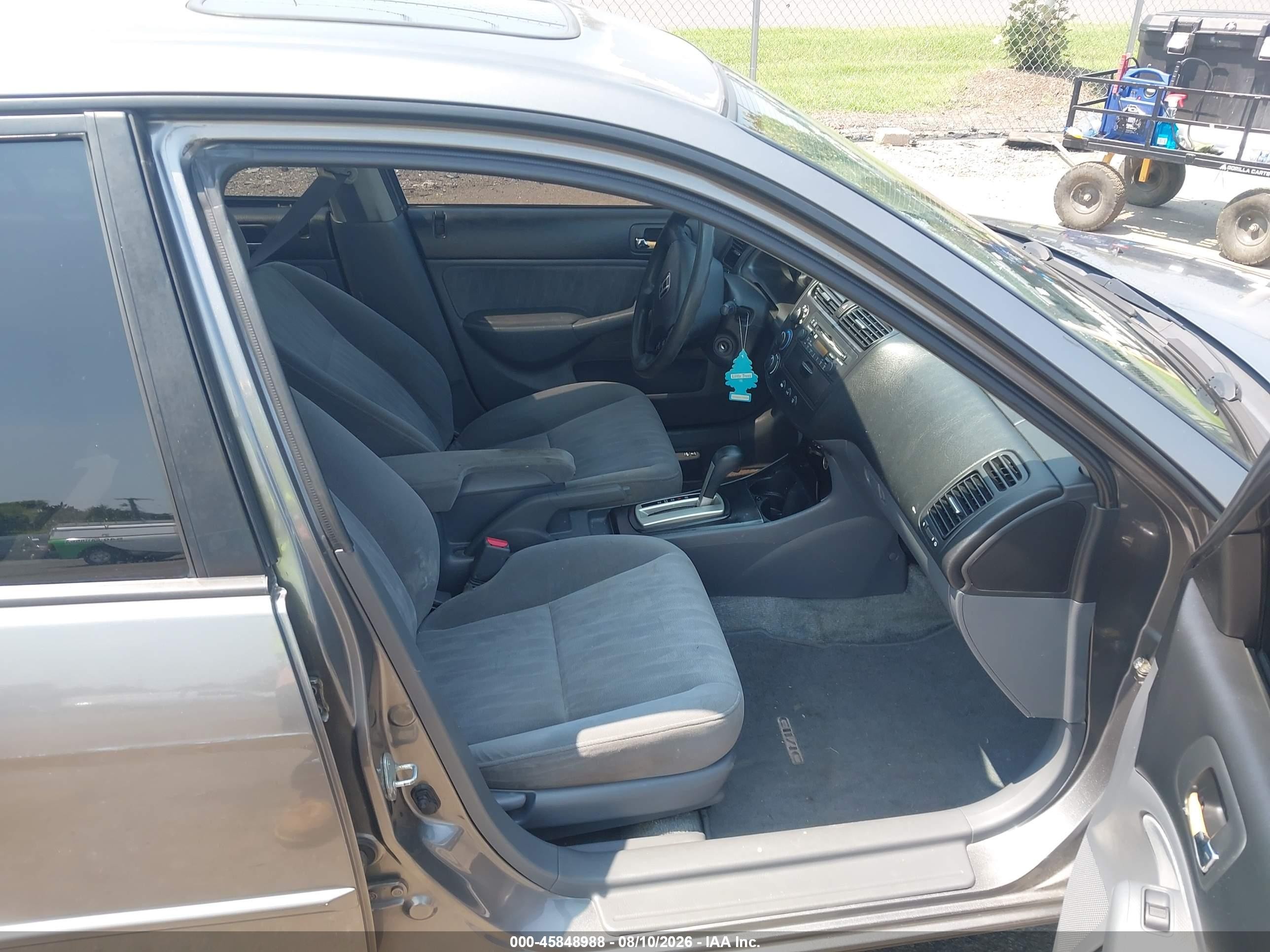 2004 Honda Civic Ex Gray vin: 2HGES26744H628100