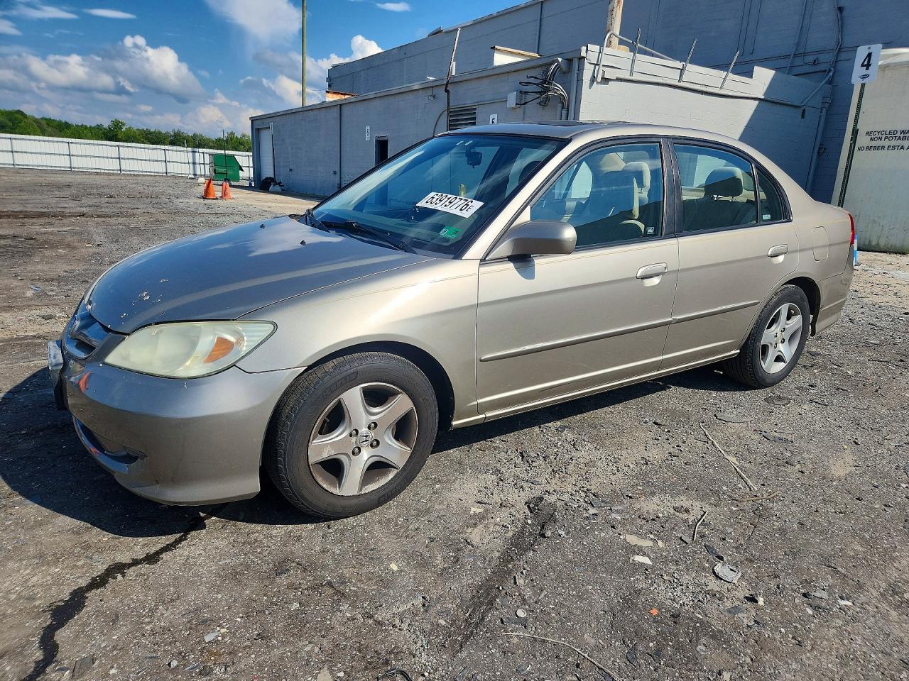 2004 Honda Civic Ex Gold vin: 2HGES26744H644362