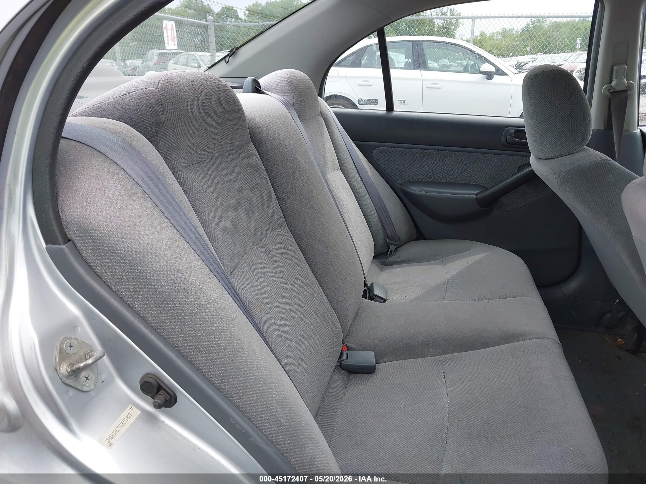 2001 Honda Civic Ex Silver vin: 2HGES26751H512819
