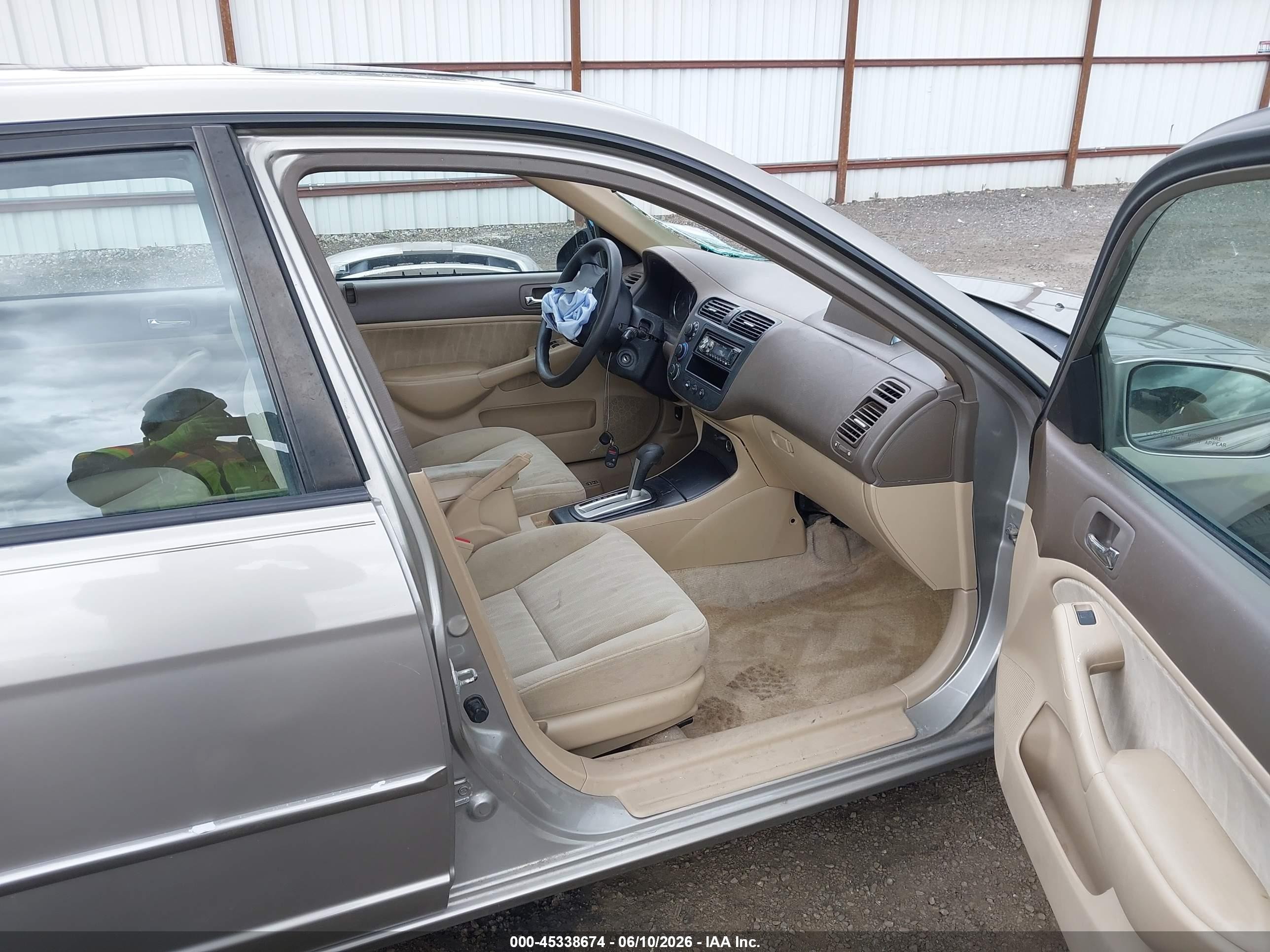 2003 Honda Civic Ex Brown vin: 2HGES26753H578967