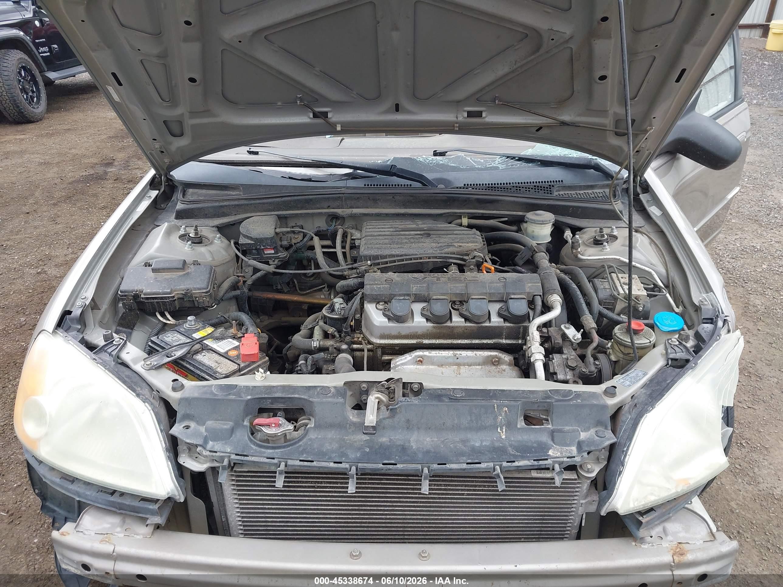 2003 Honda Civic Ex Brown vin: 2HGES26753H578967