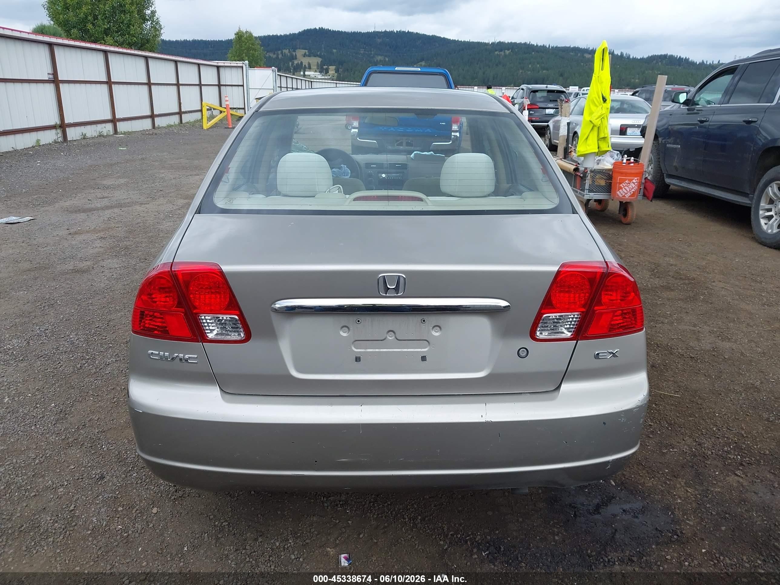 2003 Honda Civic Ex Brown vin: 2HGES26753H578967