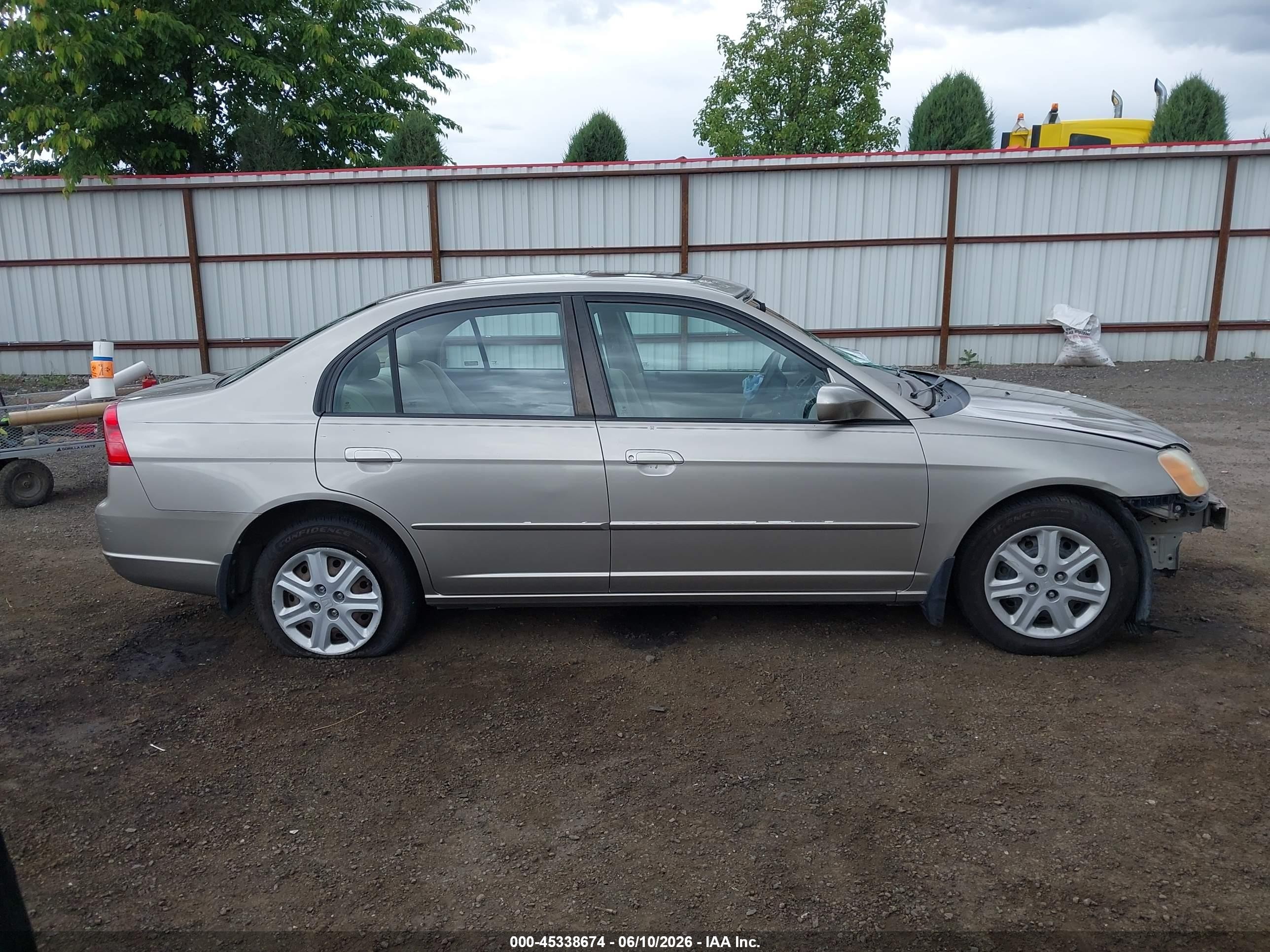 2003 Honda Civic Ex Brown vin: 2HGES26753H578967