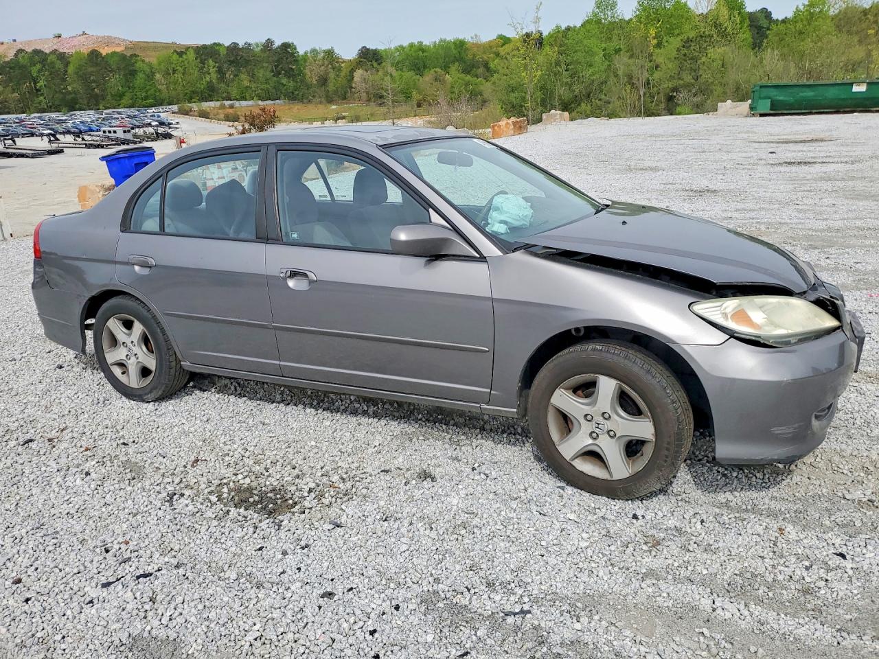 2004 Honda Civic Ex Gray vin: 2HGES26754H527308