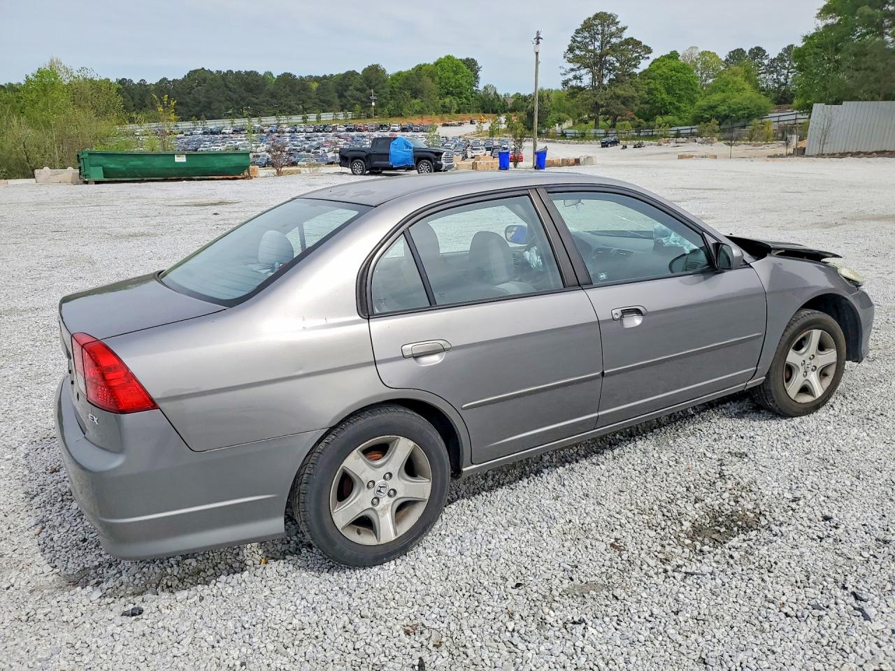2004 Honda Civic Ex Gray vin: 2HGES26754H527308