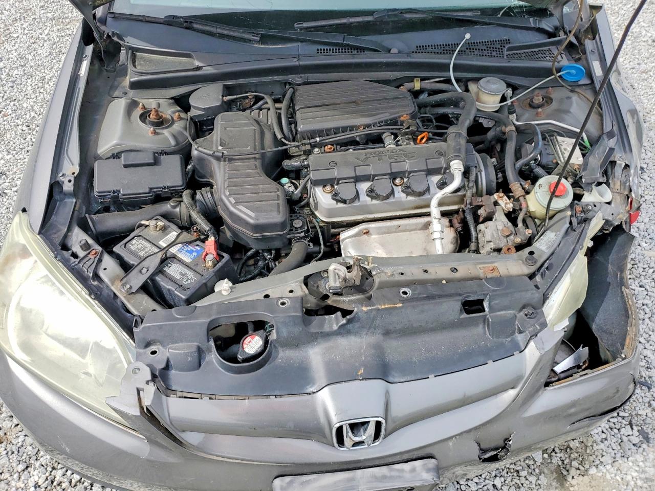 2004 Honda Civic Ex Gray vin: 2HGES26754H527308