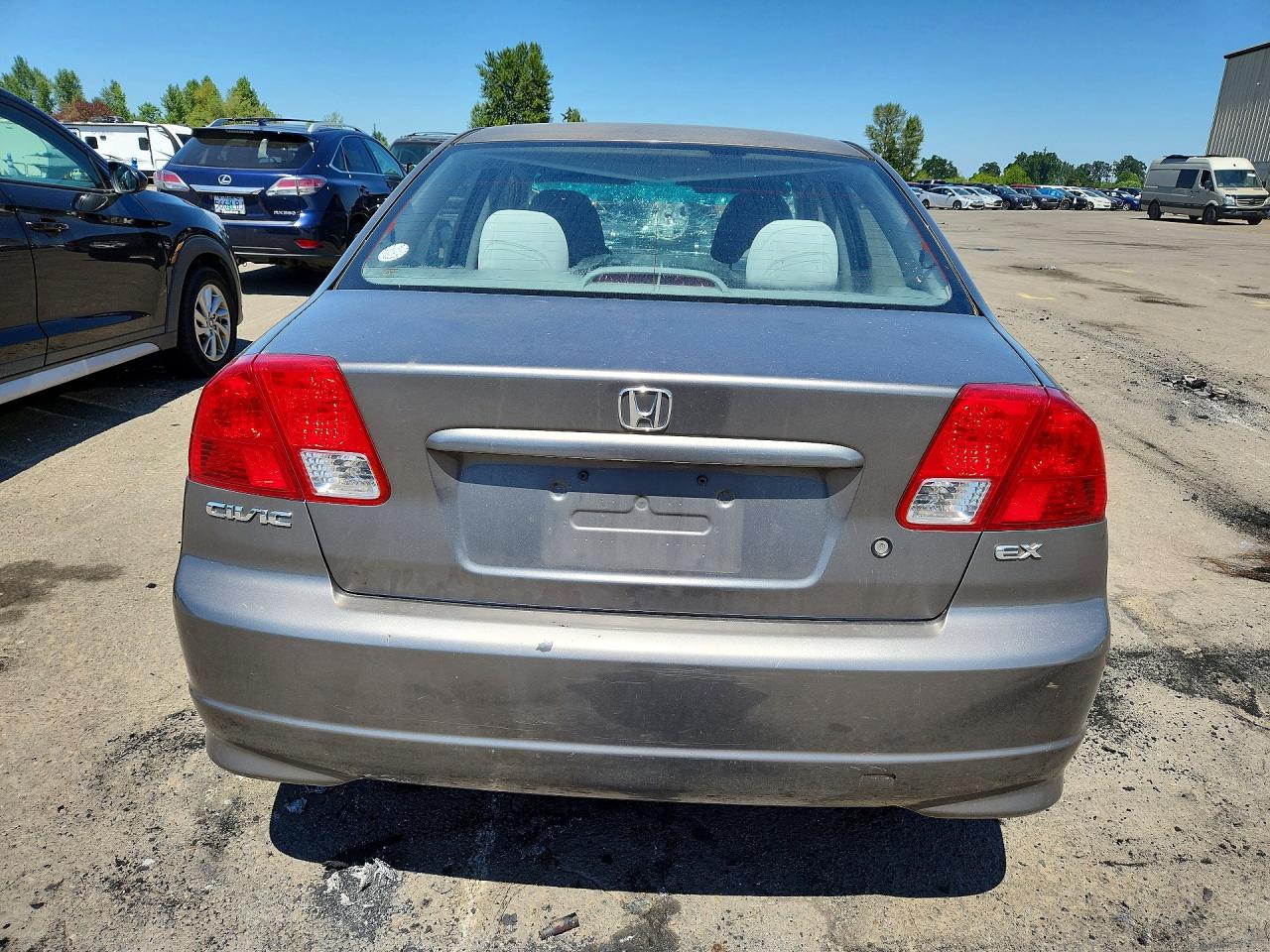 2004 Honda Civic Ex Gray vin: 2HGES26754H549342