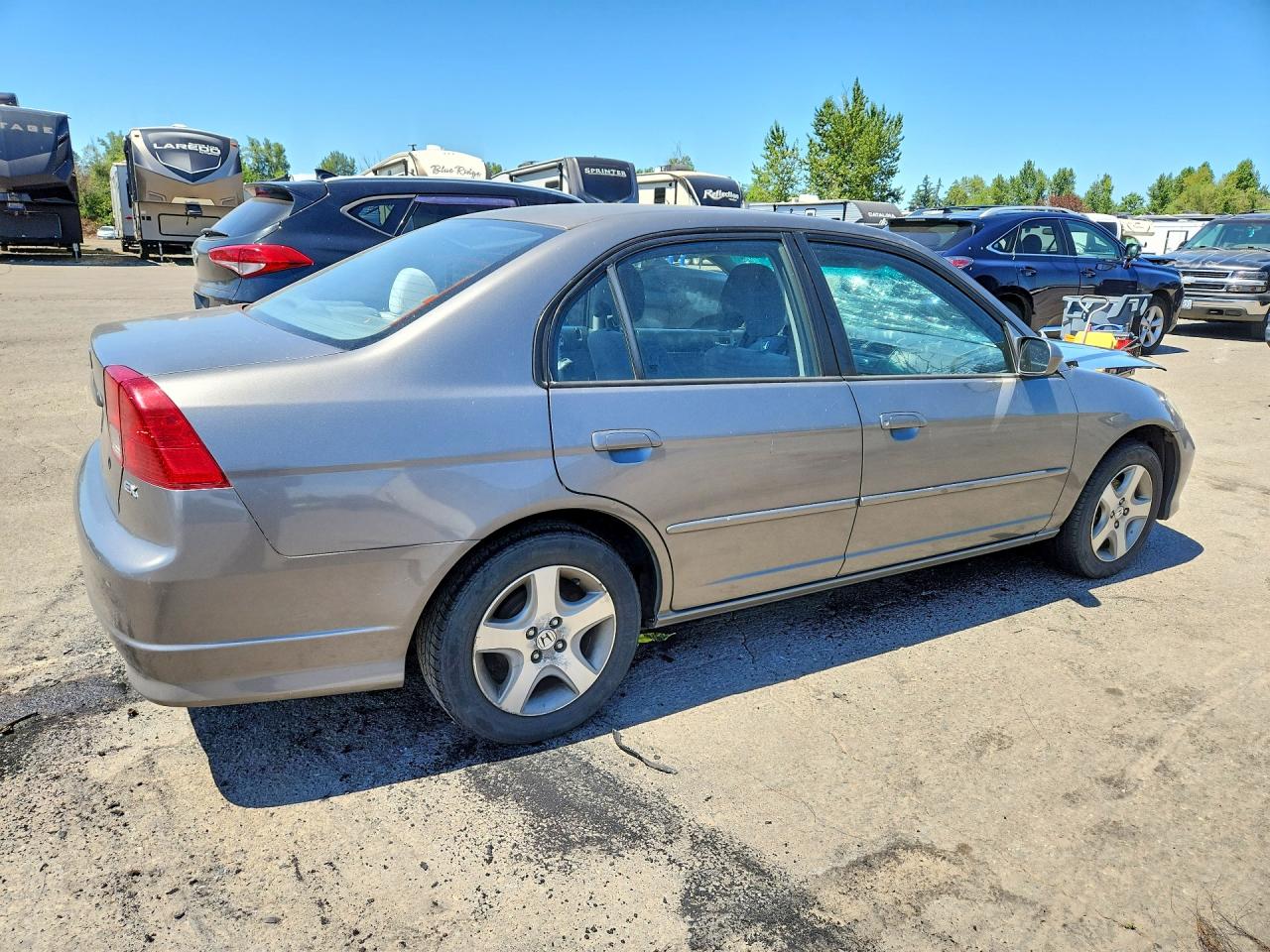 2004 Honda Civic Ex Gray vin: 2HGES26754H549342