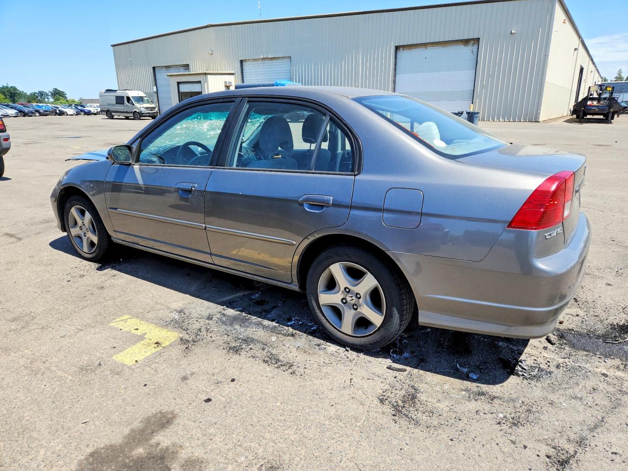 2004 Honda Civic Ex Gray vin: 2HGES26754H549342