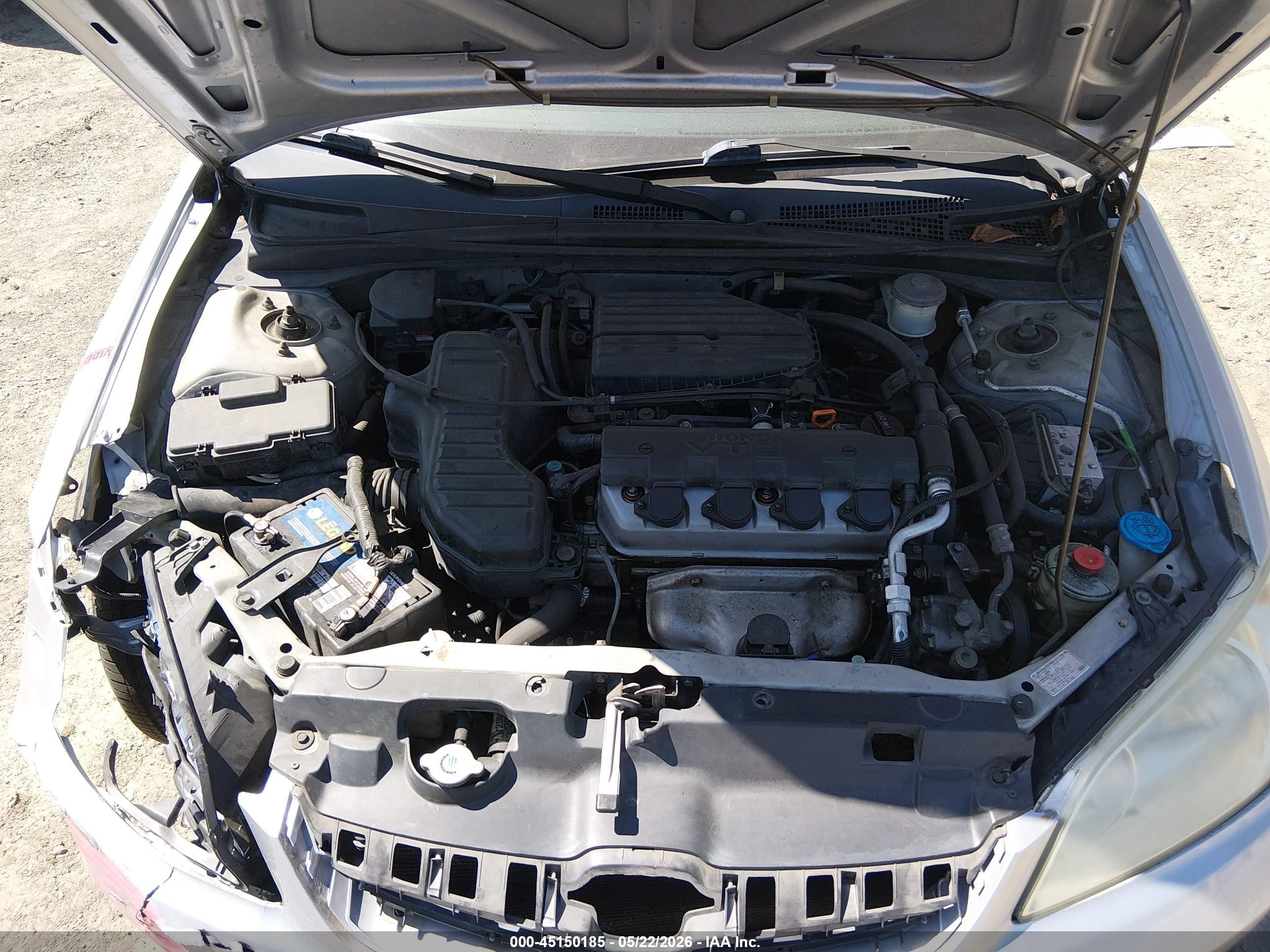 2004 Honda Civic Ex Серебряный vin: 2HGES26754H578226