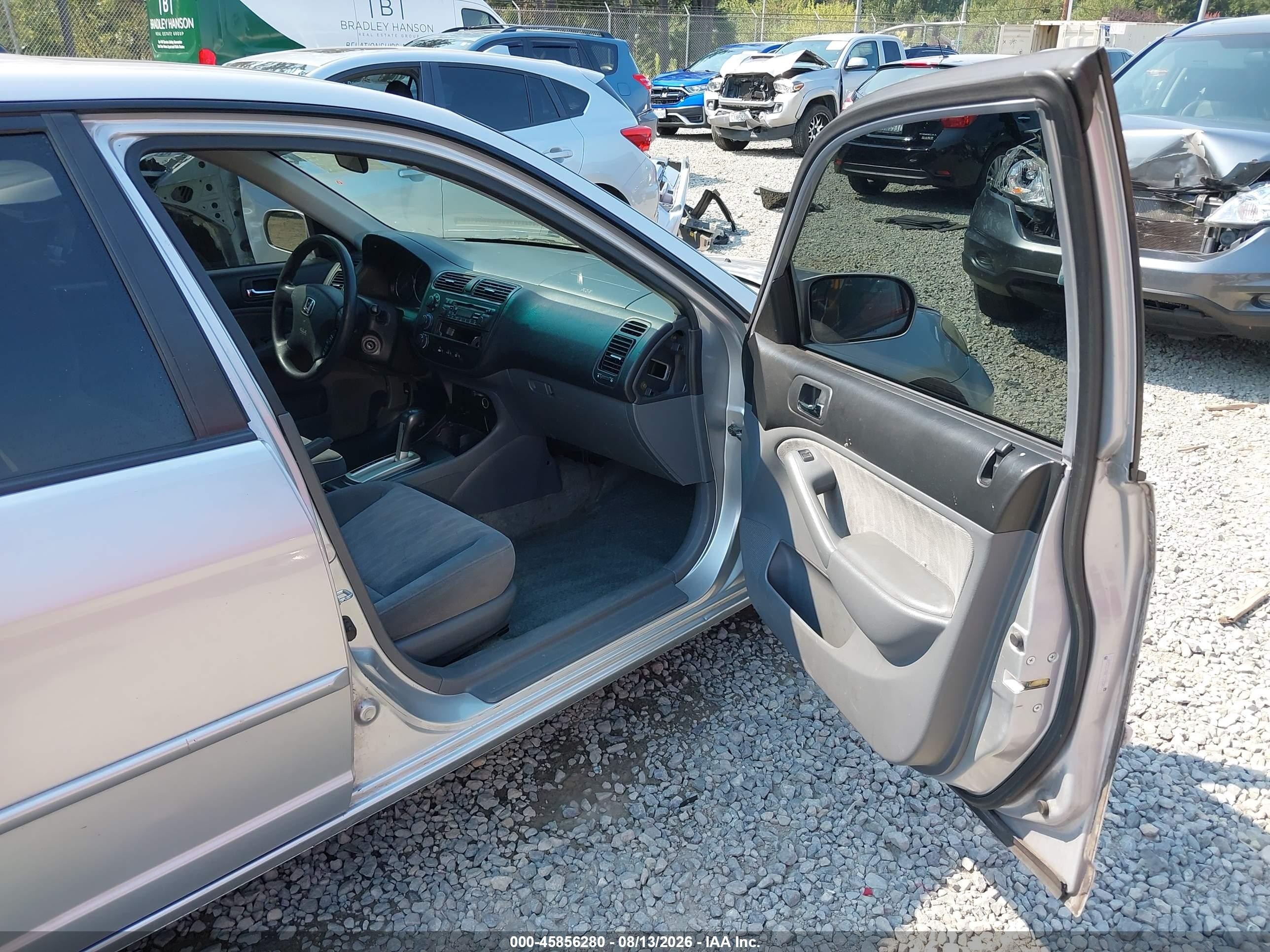 2005 Honda Civic Ex Серебряный vin: 2HGES26755H552369
