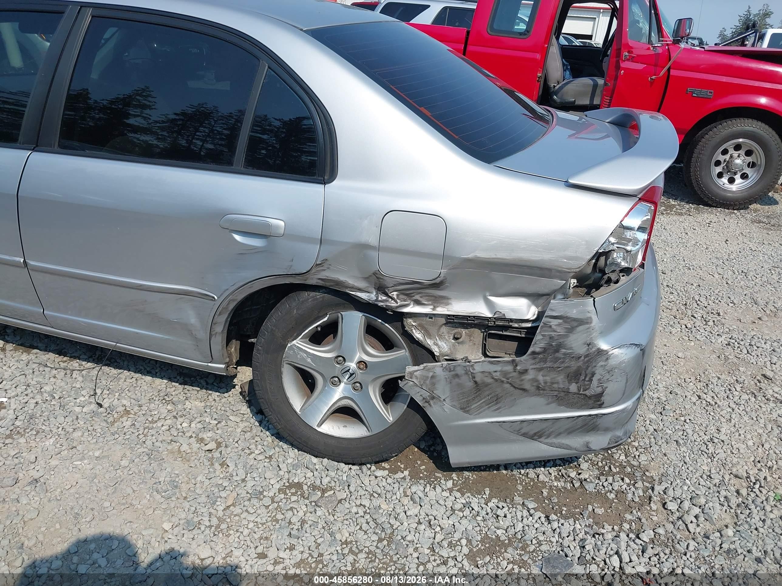 2005 Honda Civic Ex Серебряный vin: 2HGES26755H552369