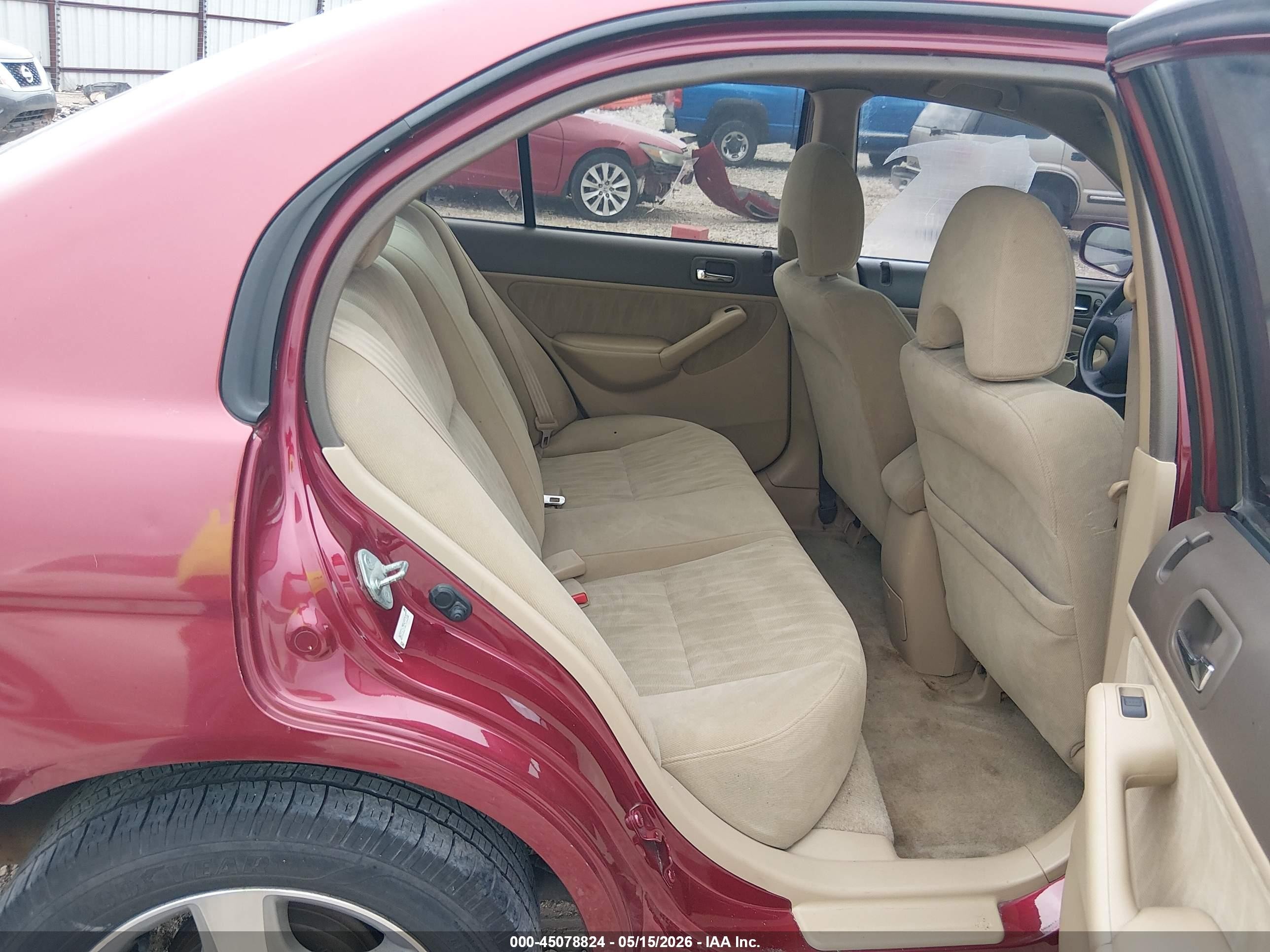 2005 Honda Civic Ex Red vin: 2HGES26755H553652
