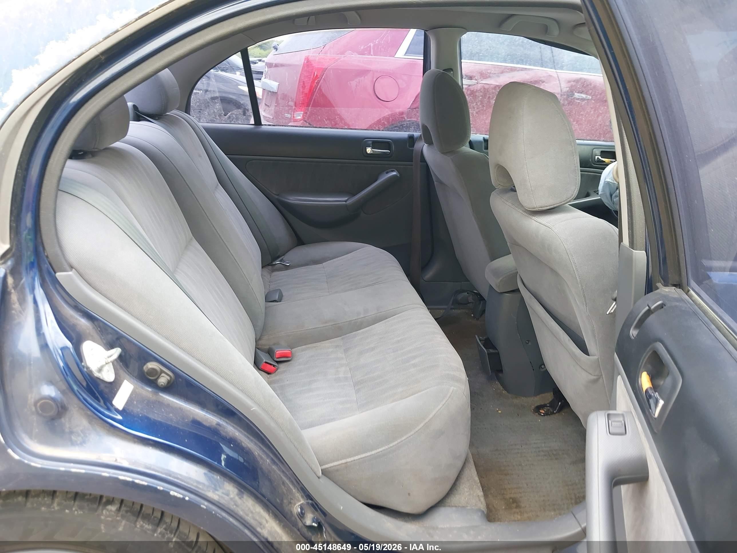 2005 Honda Civic Ex Синий vin: 2HGES26755H609024
