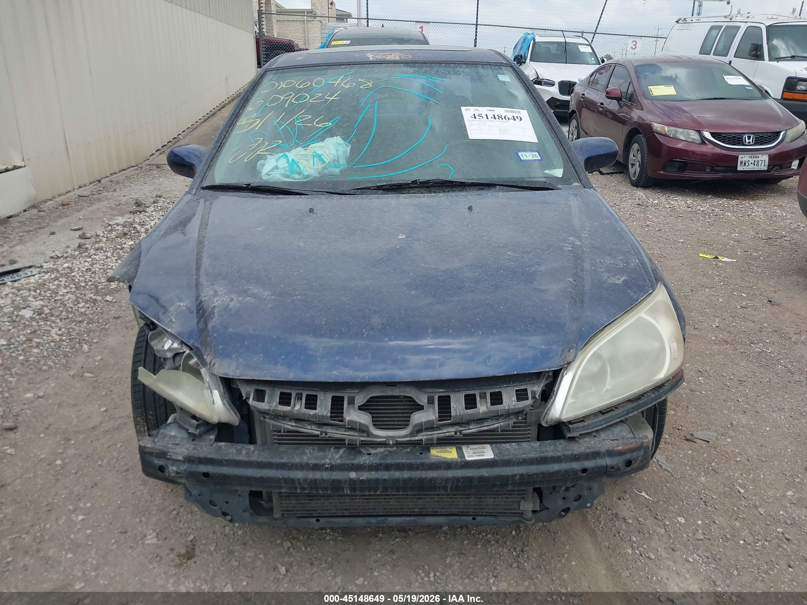 2005 Honda Civic Ex Синий vin: 2HGES26755H609024