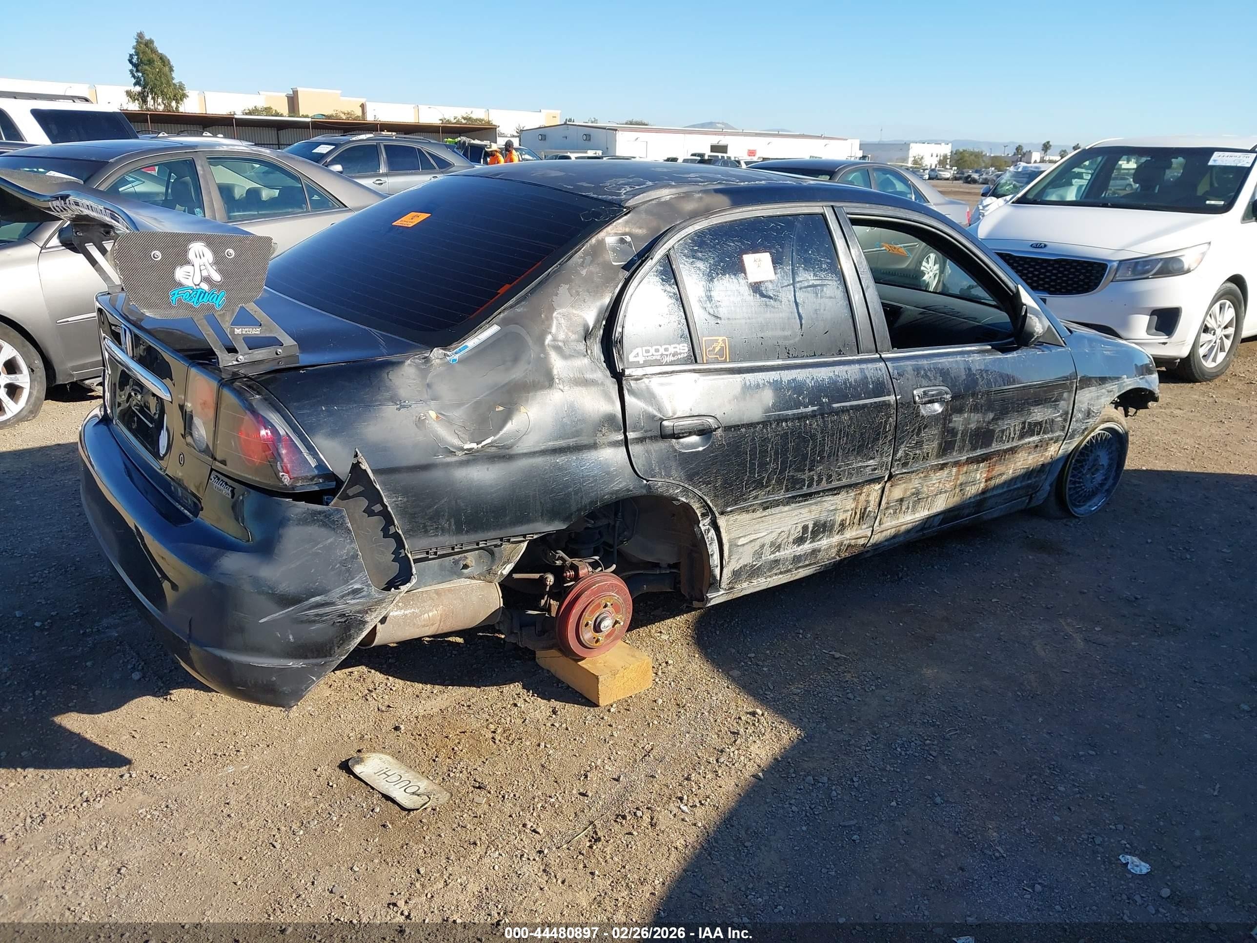 2002 Honda Civic Ex Black vin: 2HGES26762H570133