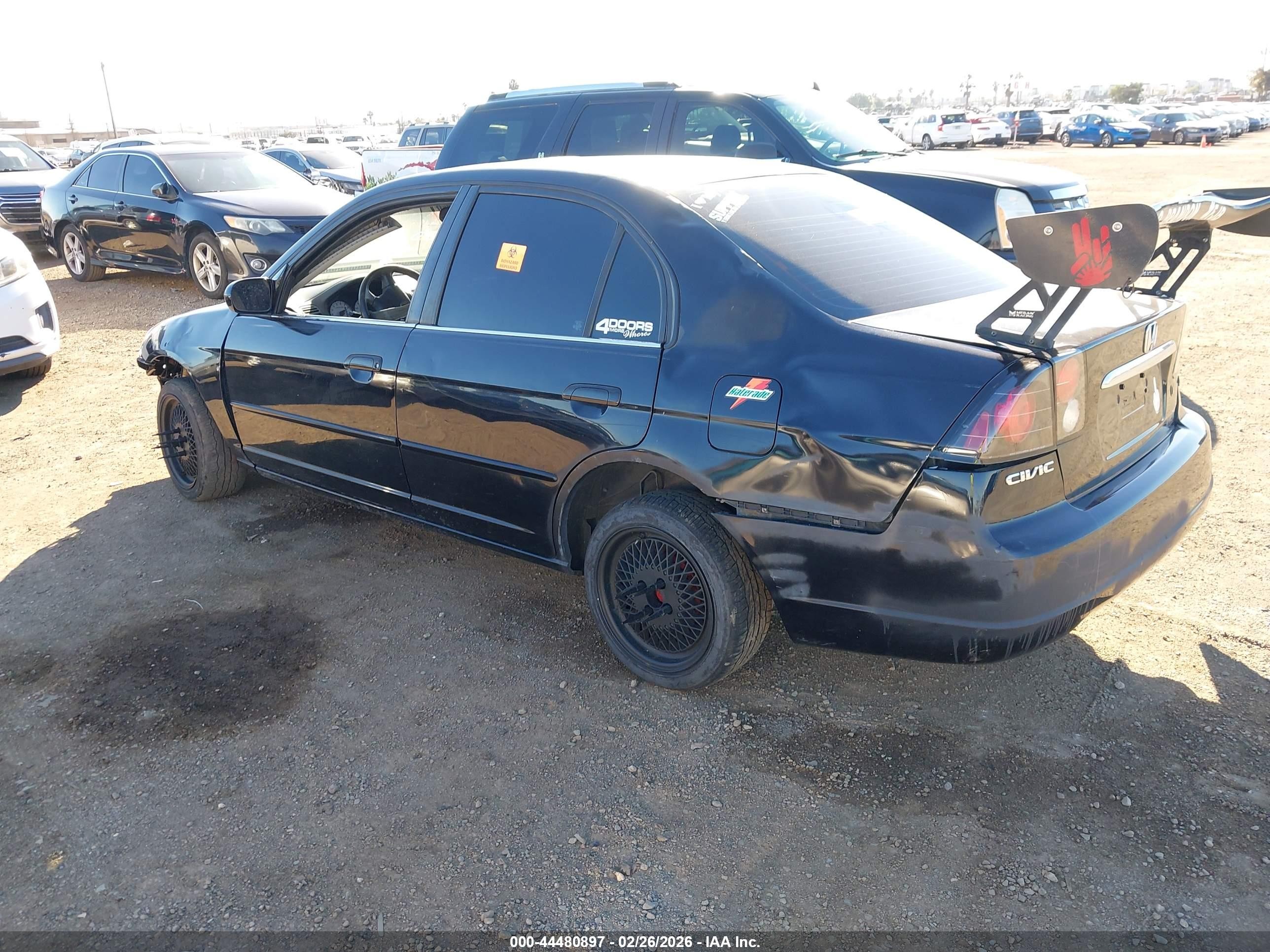 2002 Honda Civic Ex Black vin: 2HGES26762H570133