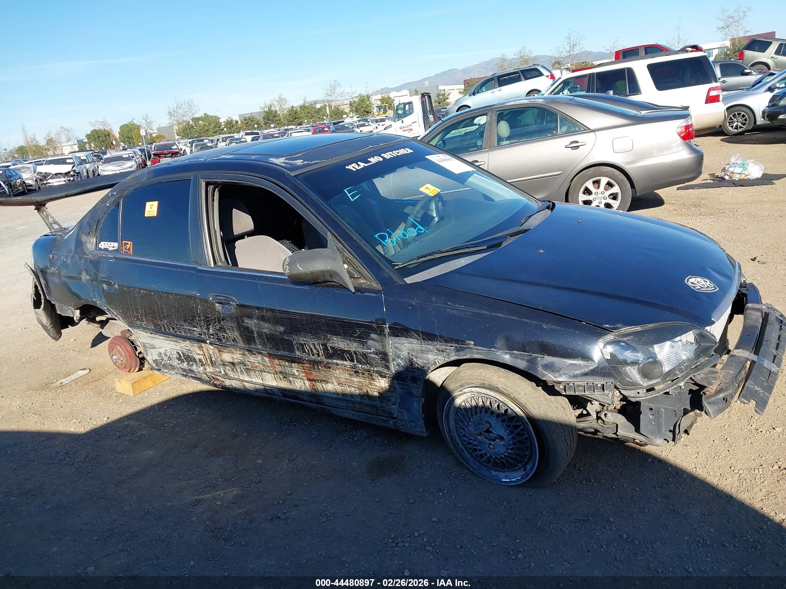 2002 Honda Civic Ex Black vin: 2HGES26762H570133