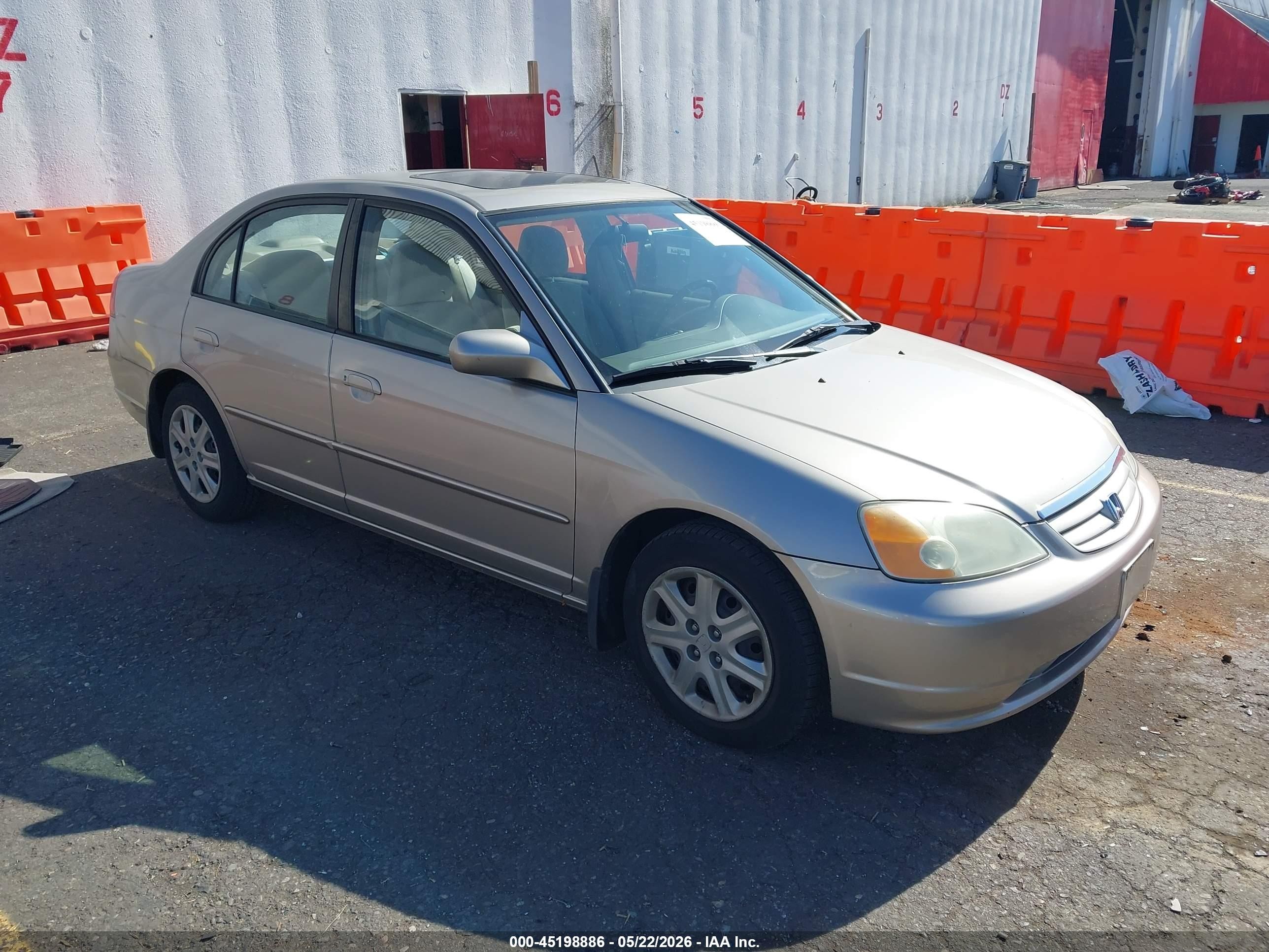 2002 Honda Civic Ex Gold vin: 2HGES26762H582184
