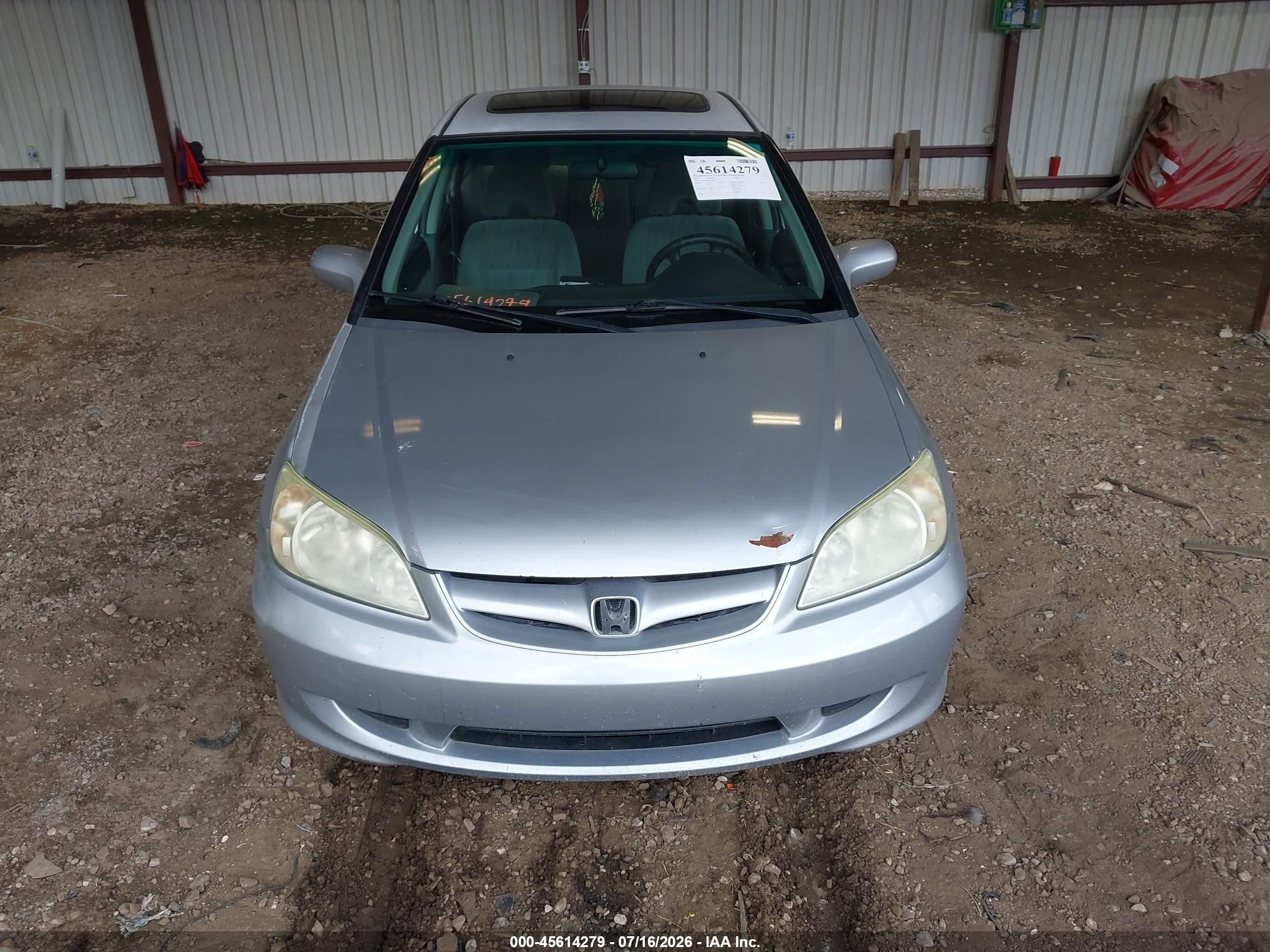 2004 Honda Civic Ex Silver vin: 2HGES26764H606437