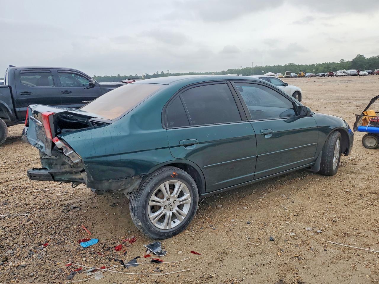 2001 Honda Civic Ex Green vin: 2HGES26771H510893