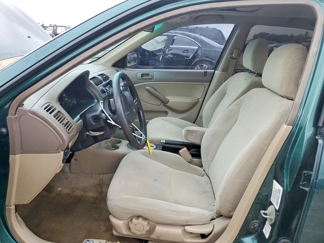 2001 Honda Civic Ex Green vin: 2HGES26771H510893