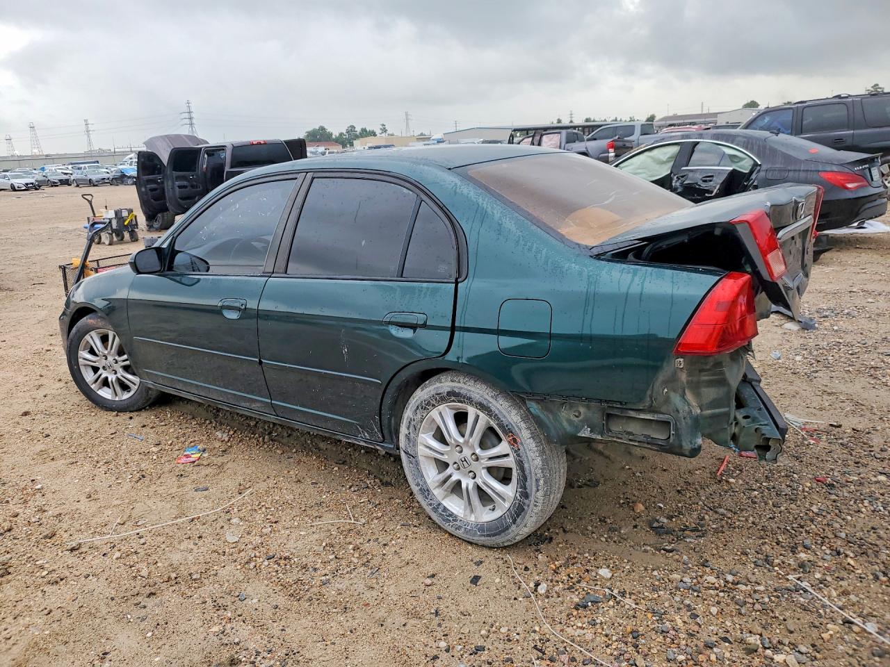 2001 Honda Civic Ex Green vin: 2HGES26771H510893