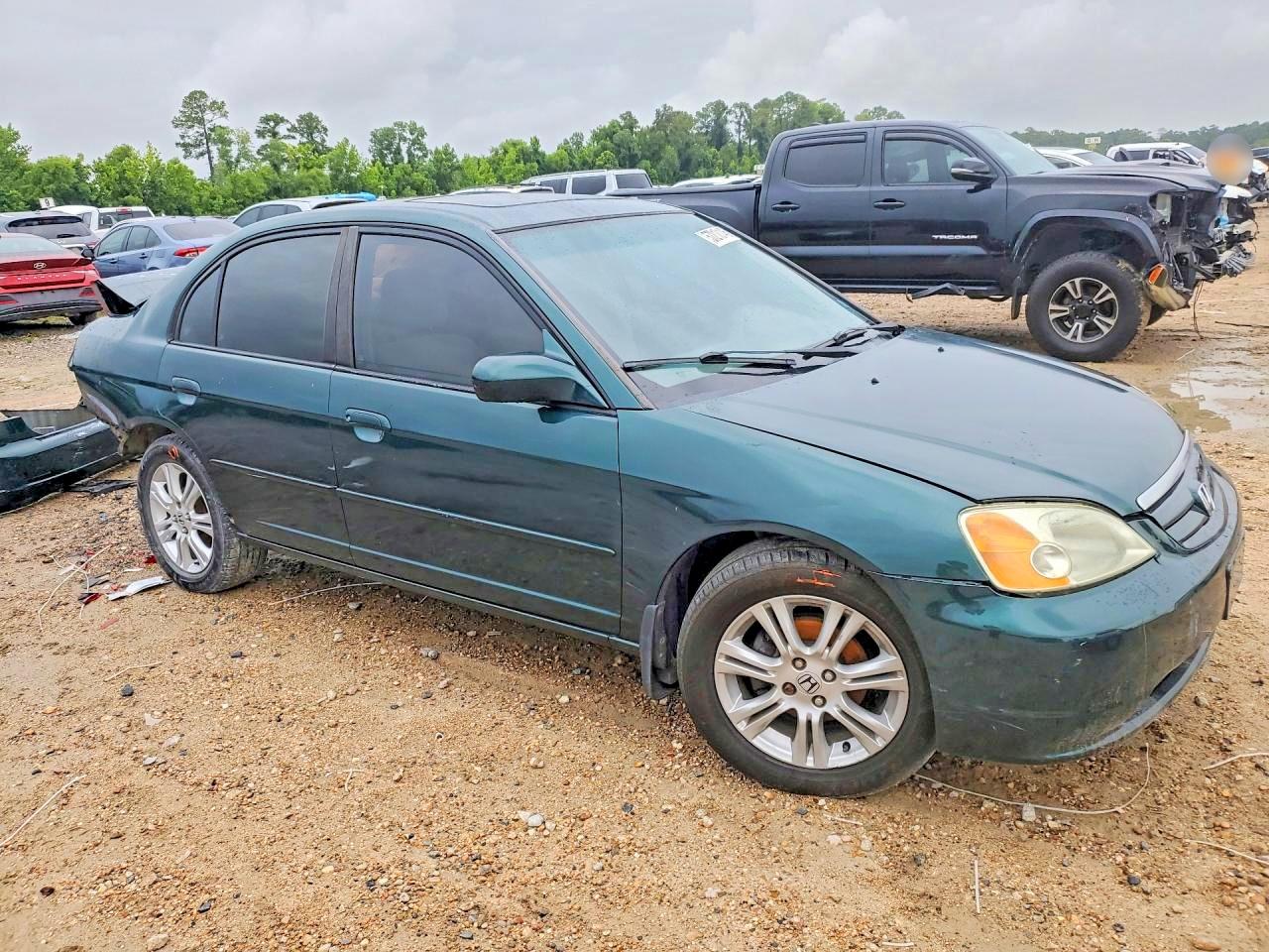 2001 Honda Civic Ex Green vin: 2HGES26771H510893