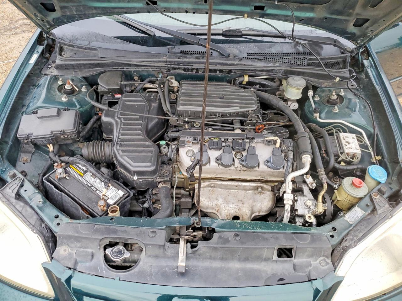 2001 Honda Civic Ex Green vin: 2HGES26771H510893