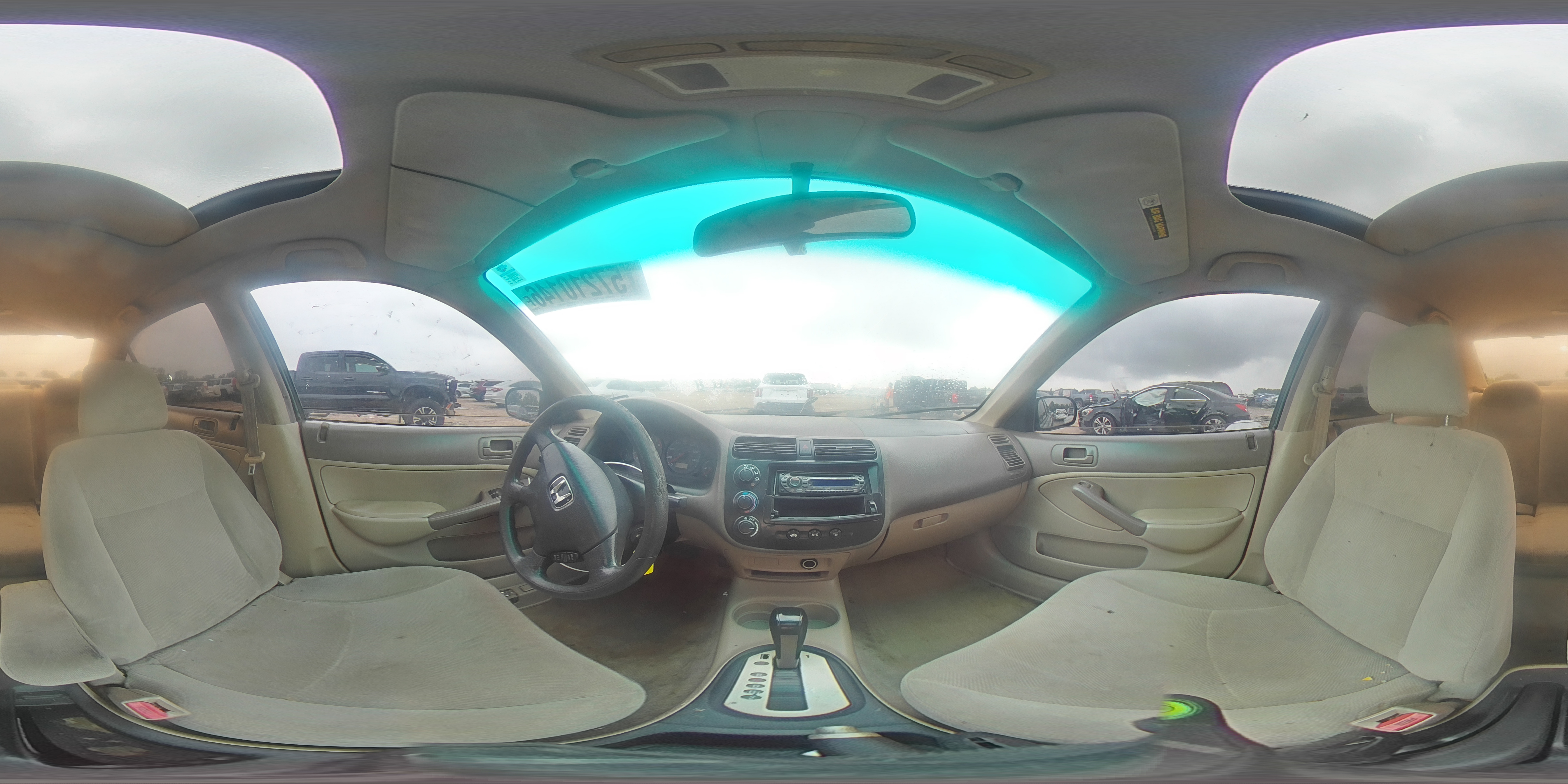 2001 Honda Civic Ex Green vin: 2HGES26771H510893