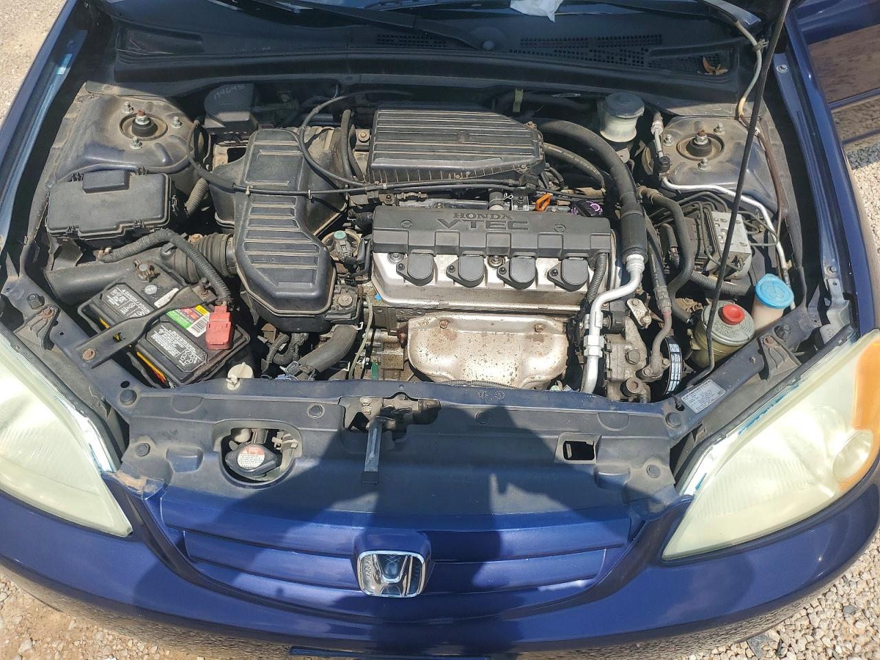 2001 Honda Civic Ex Blue vin: 2HGES26771H594844