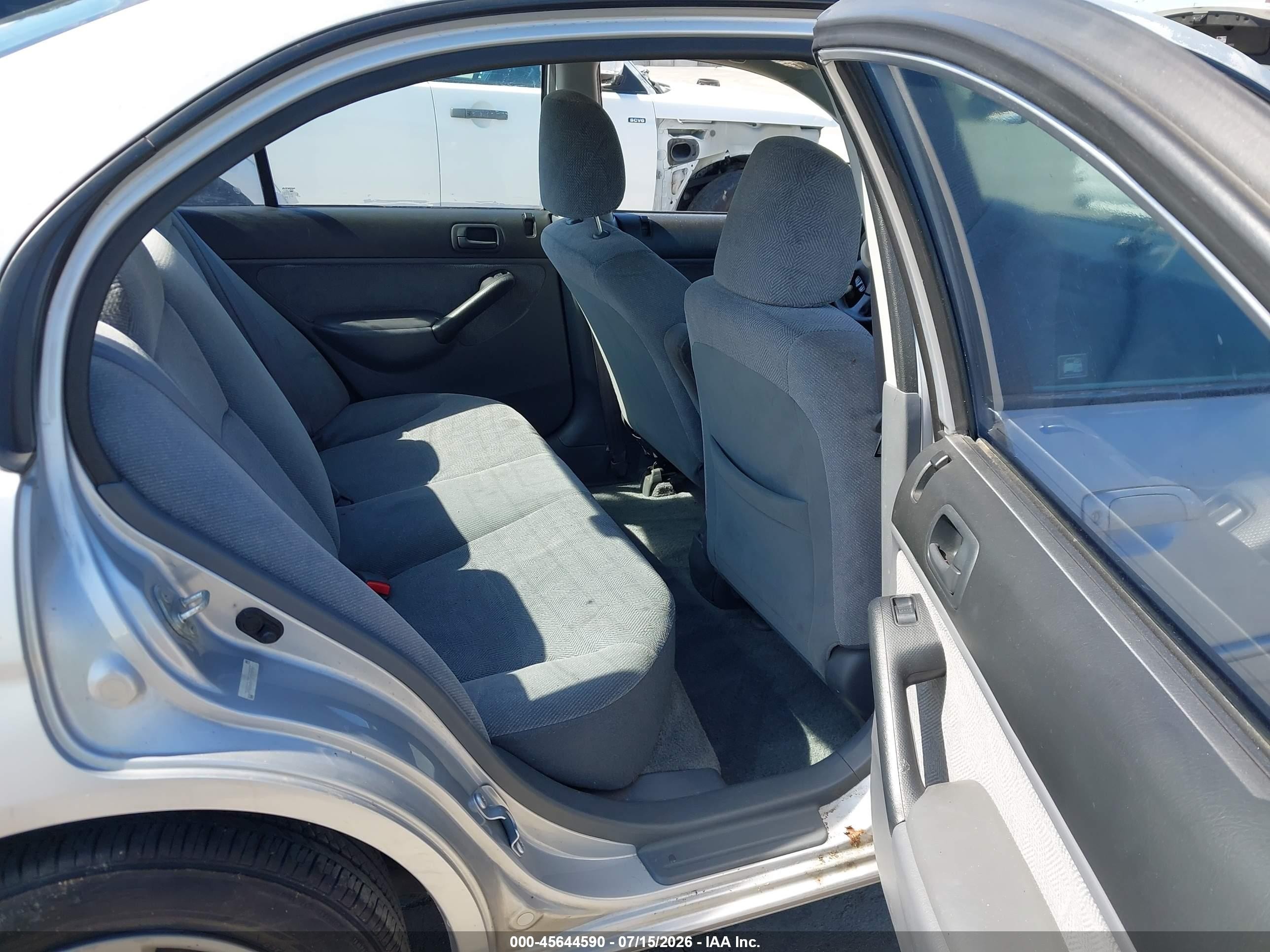 2001 Honda Civic Ex Silver vin: 2HGES26771H598957