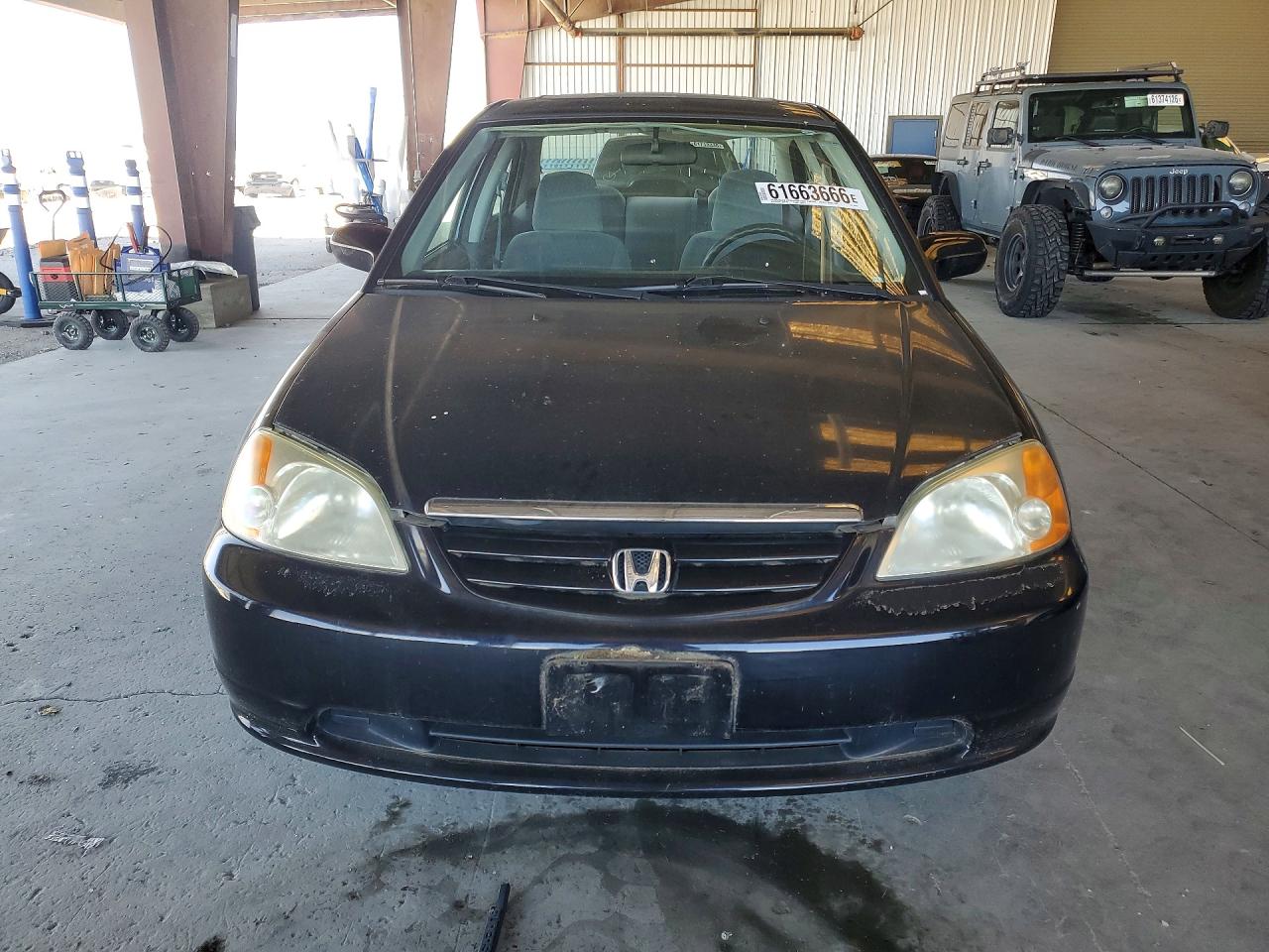 2001 Honda Civic Ex Черный vin: 2HGES26771H604417