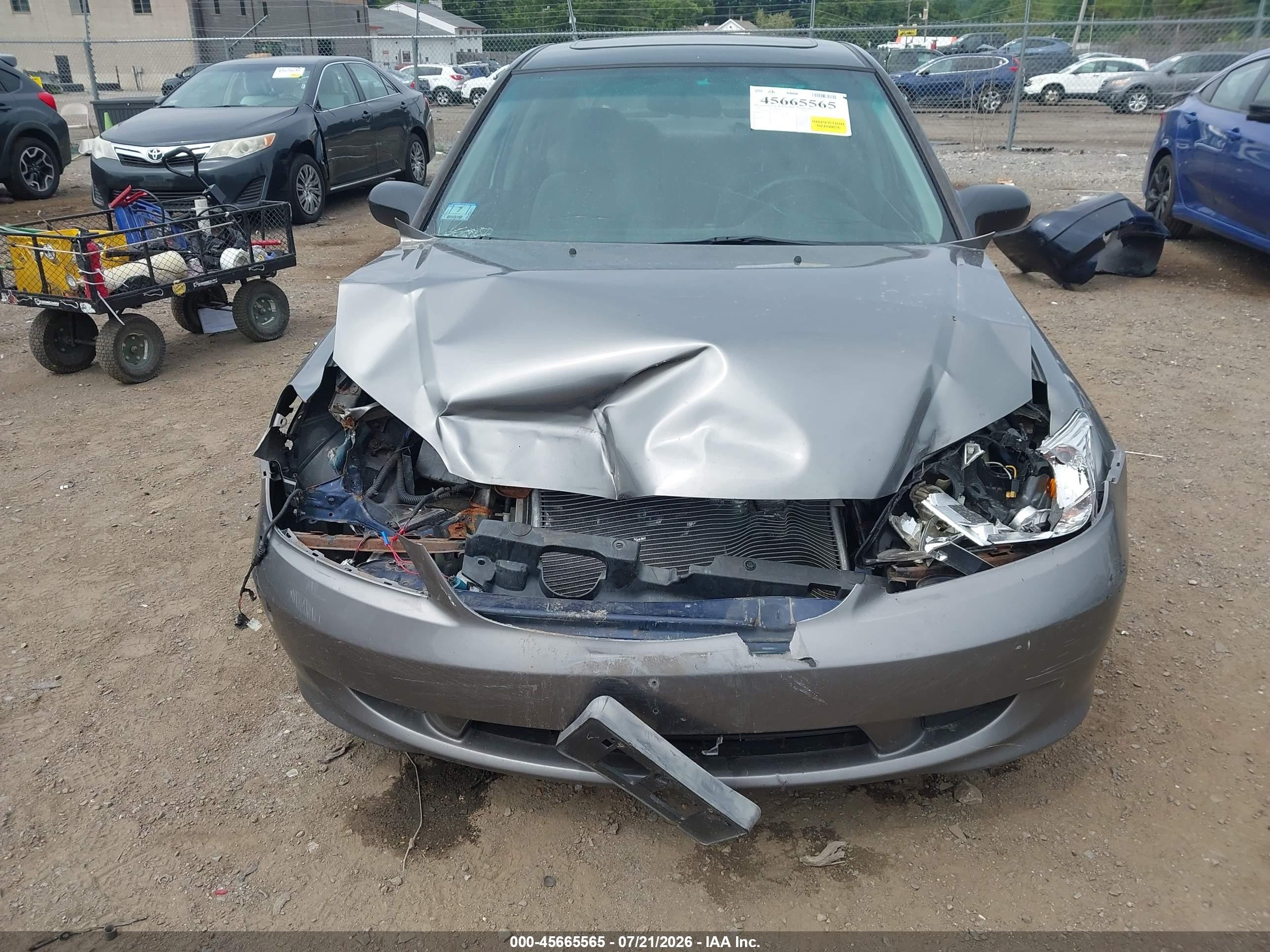 2001 Honda Civic Ex Dark Blue vin: 2HGES26771H608032
