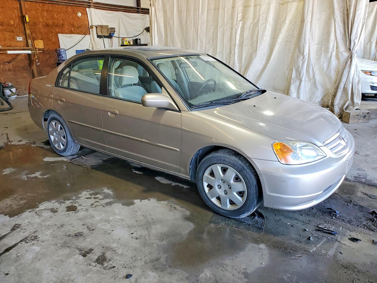2001 Honda Civic Ex Tan vin: 2HGES26771H609990