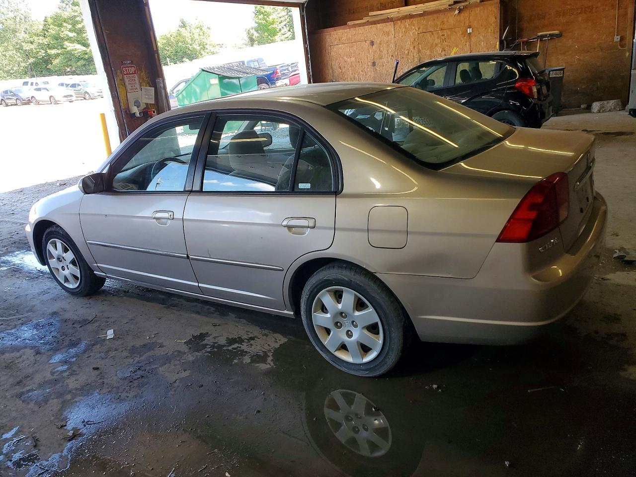2001 Honda Civic Ex Tan vin: 2HGES26771H609990