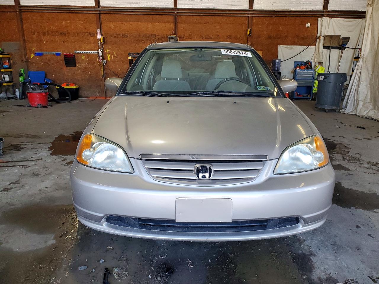 2001 Honda Civic Ex Tan vin: 2HGES26771H609990