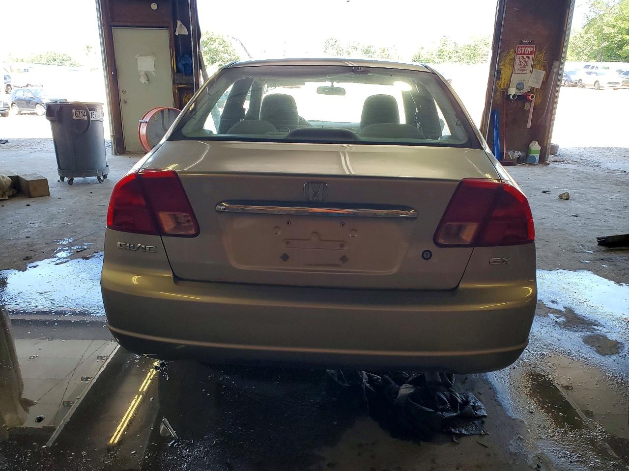 2001 Honda Civic Ex Tan vin: 2HGES26771H609990