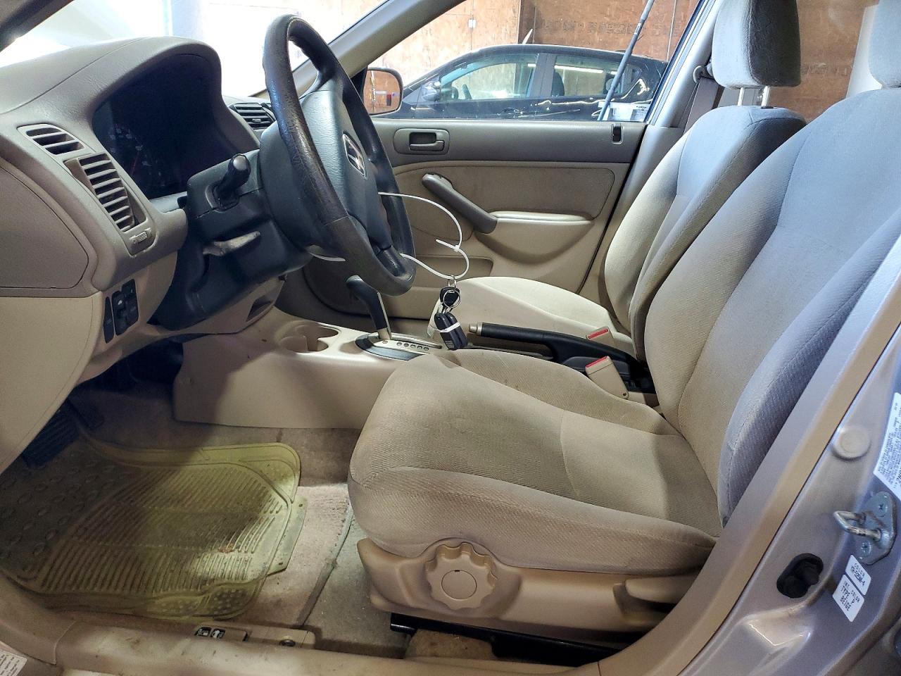 2001 Honda Civic Ex Tan vin: 2HGES26771H609990