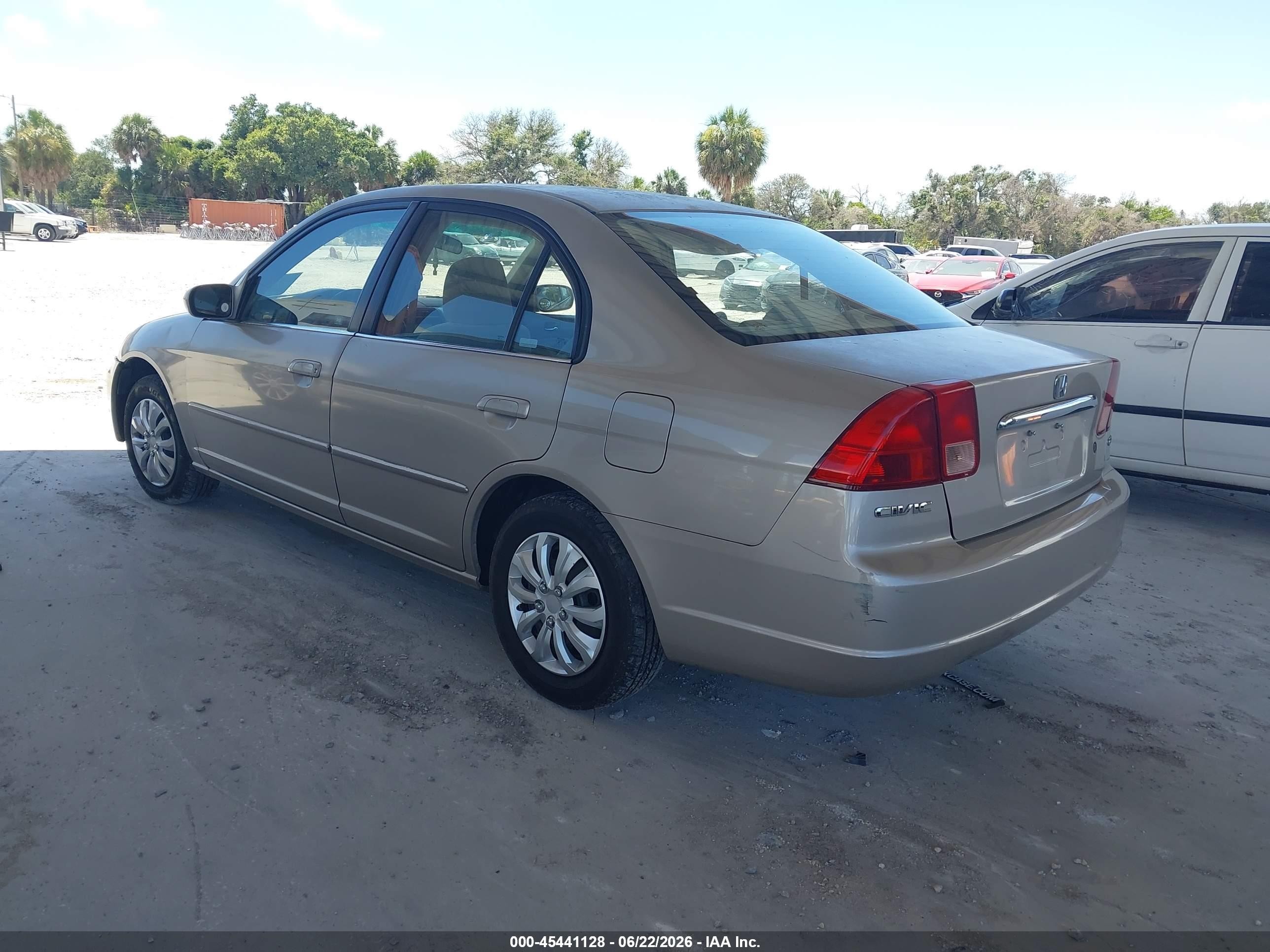 2002 Honda Civic Ex Tan vin: 2HGES26772H509695