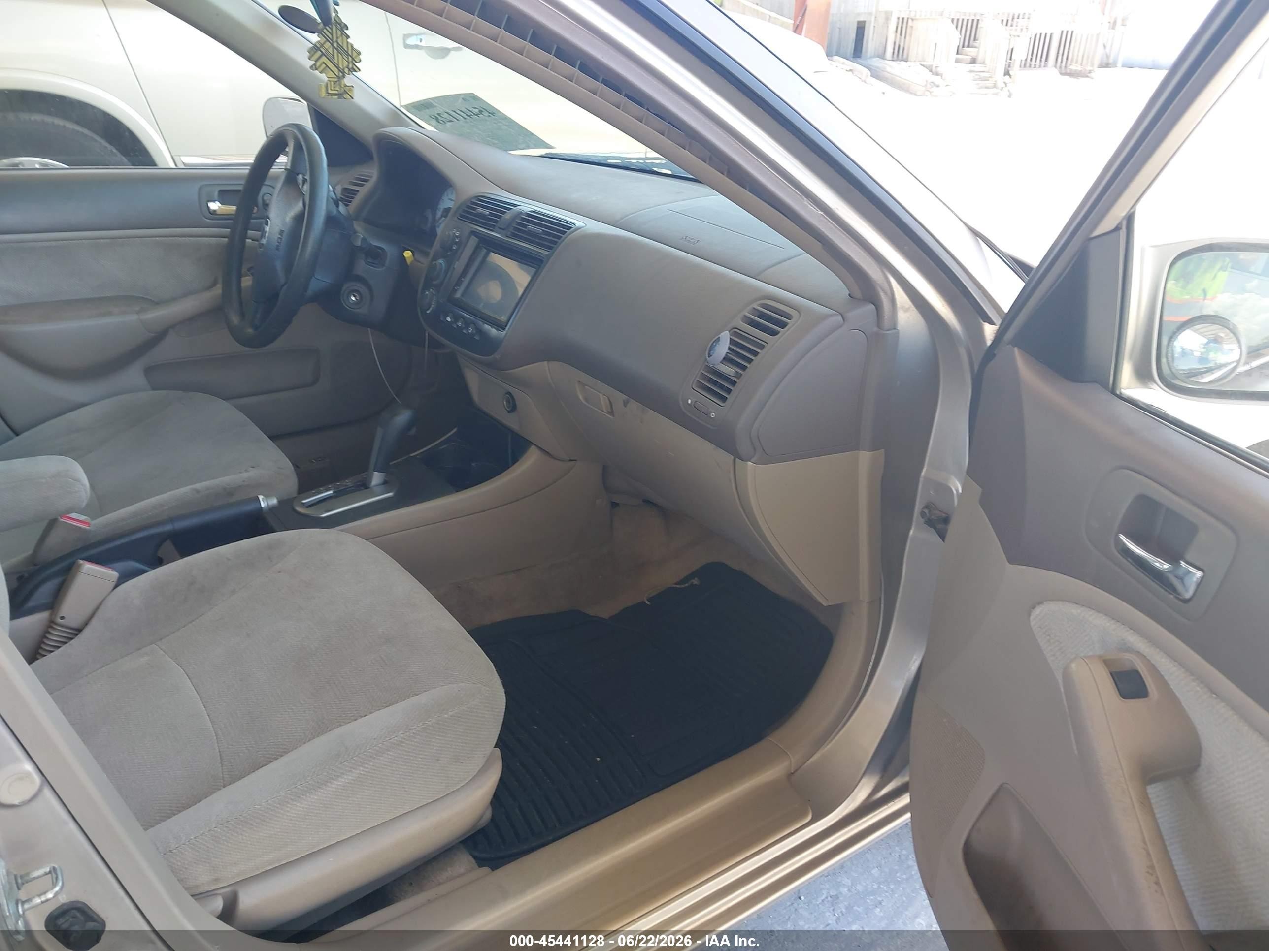 2002 Honda Civic Ex Tan vin: 2HGES26772H509695