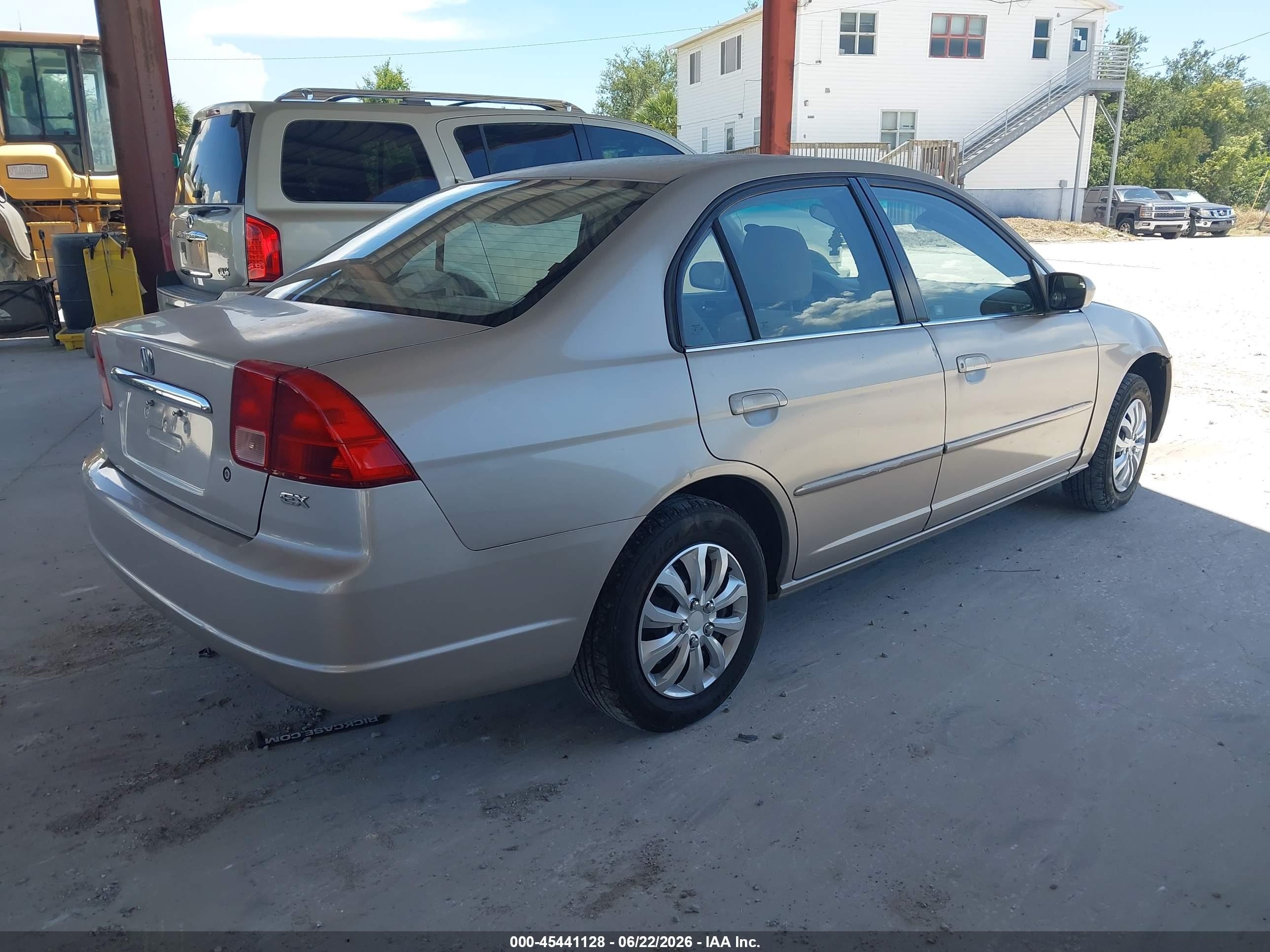 2002 Honda Civic Ex Tan vin: 2HGES26772H509695