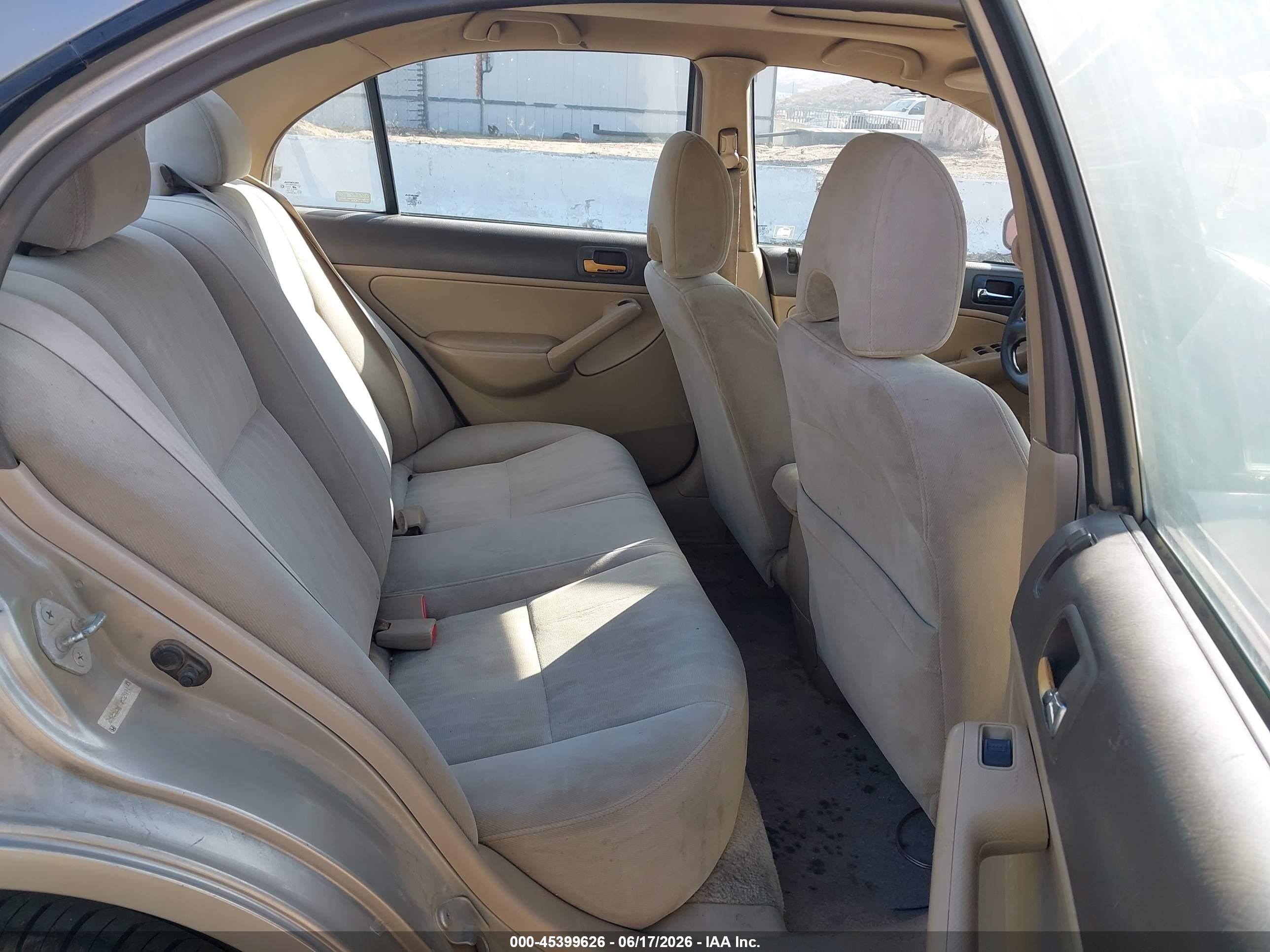 2003 Honda Civic Ex Champagne vin: 2HGES26773H529494