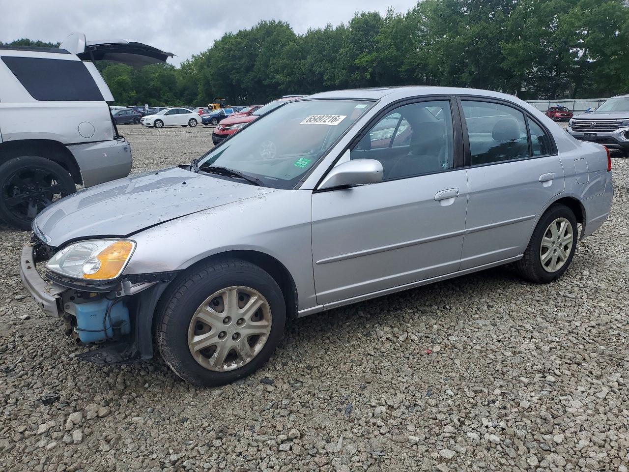 2003 Honda Civic Ex Silver vin: 2HGES26773H610916