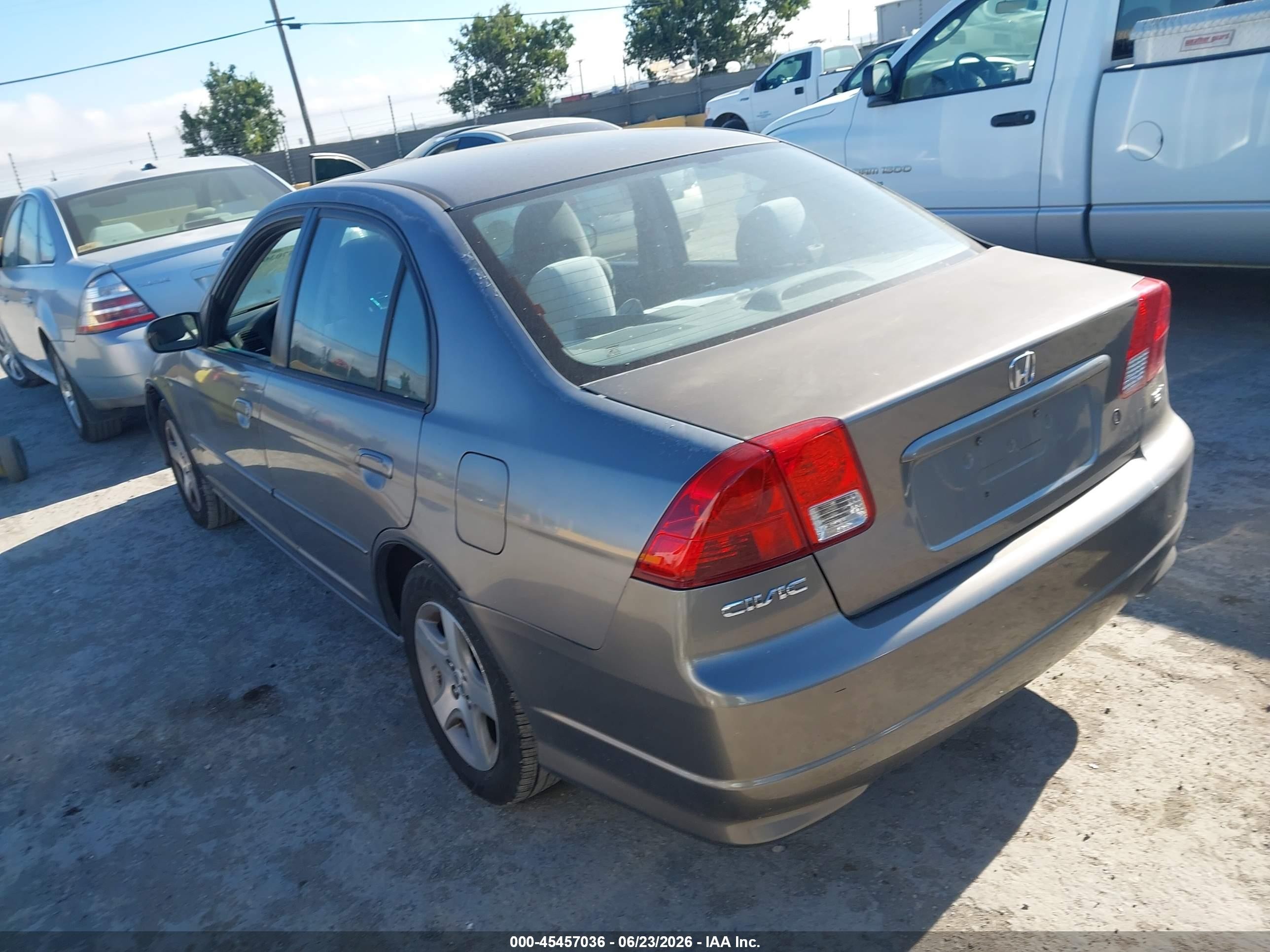 2004 Honda Civic Ex Серебряный vin: 2HGES26774H507111