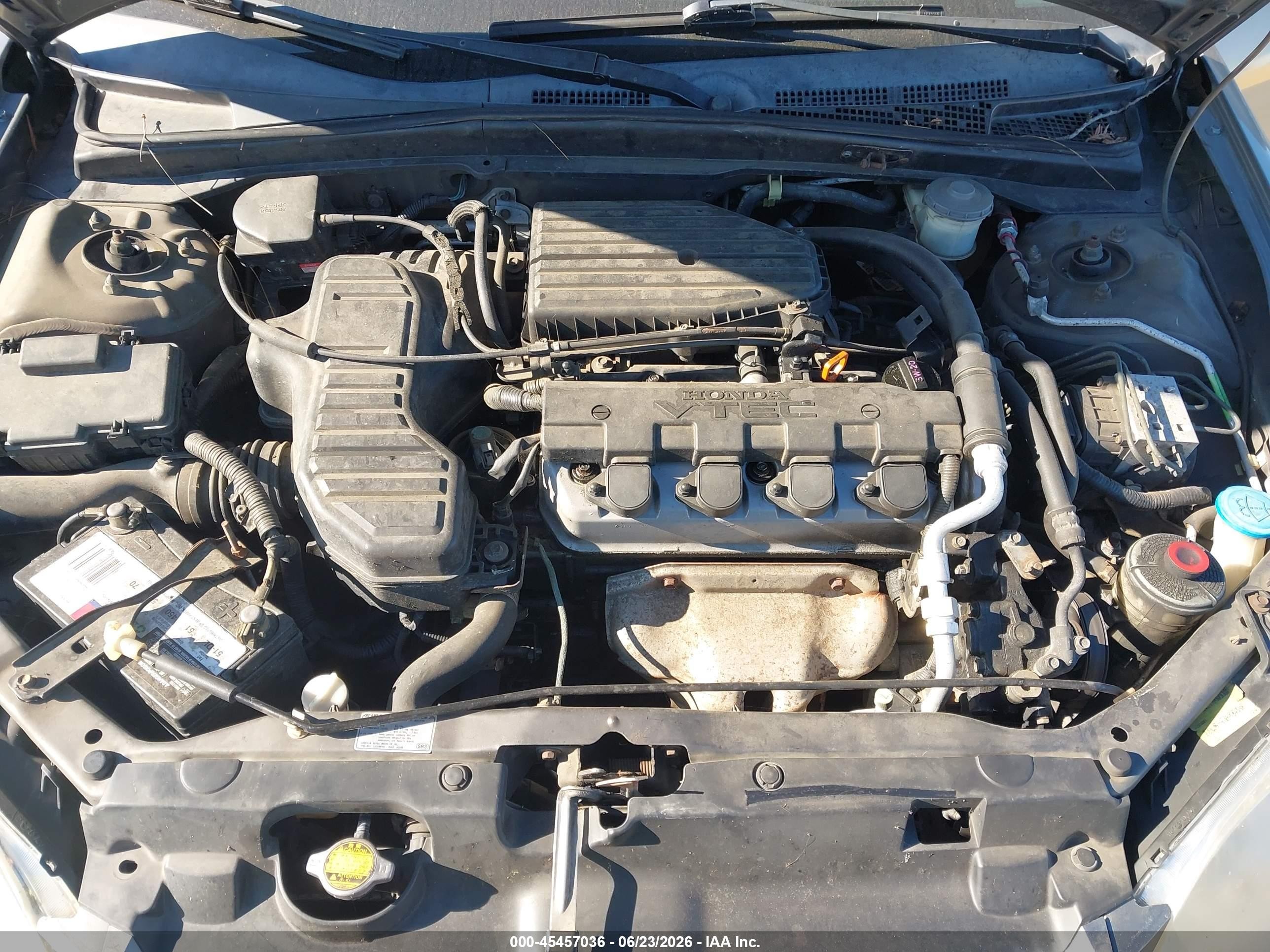 2004 Honda Civic Ex Серебряный vin: 2HGES26774H507111